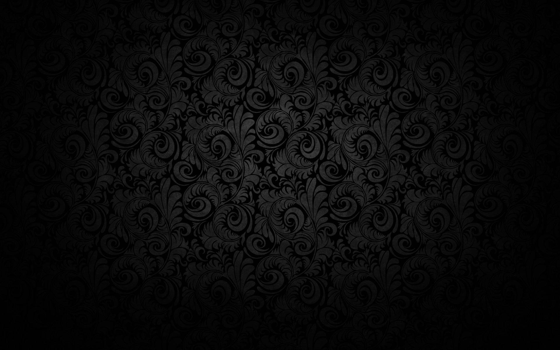 Background Black With Vintage Pattern Background