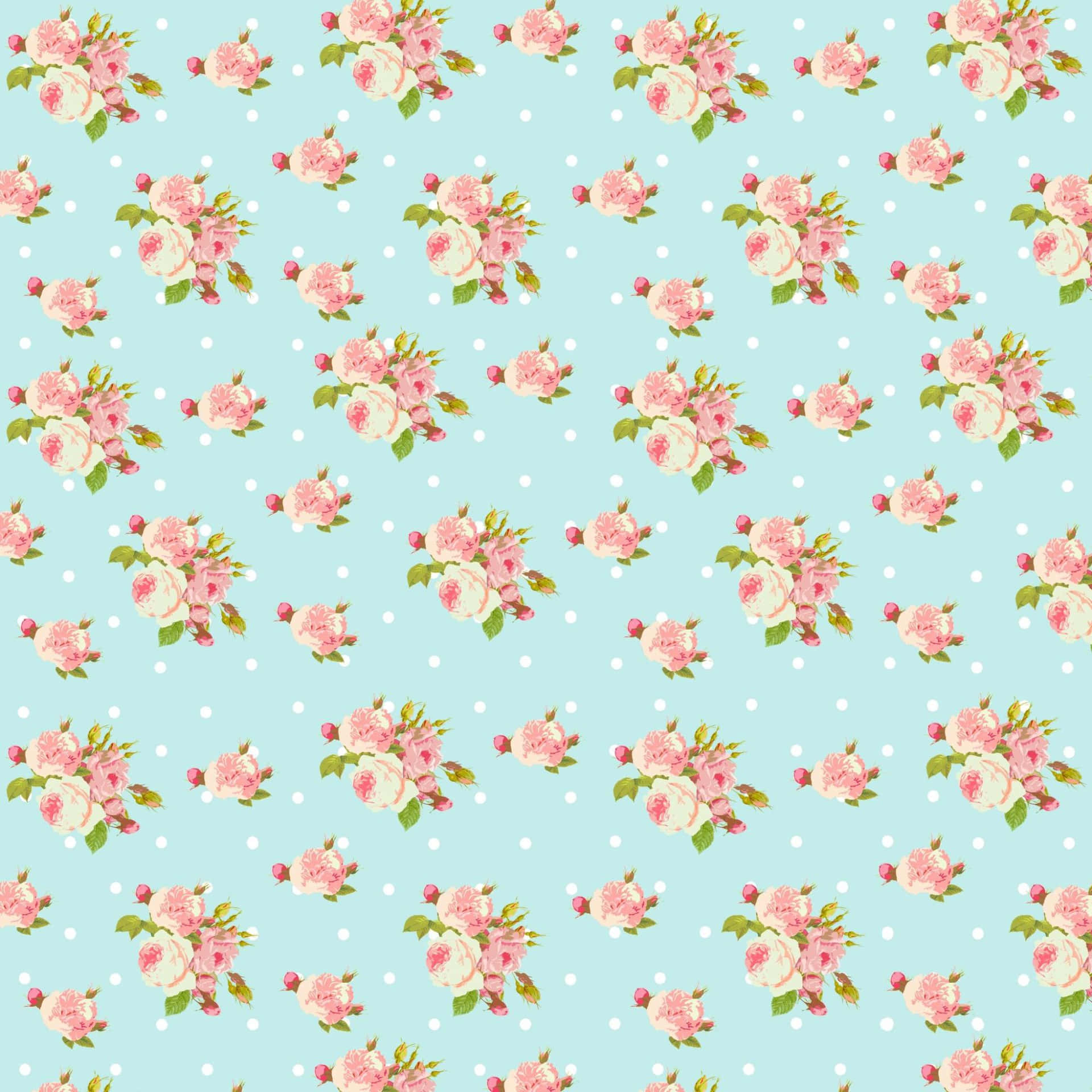 Background With Chic Flower Pattern