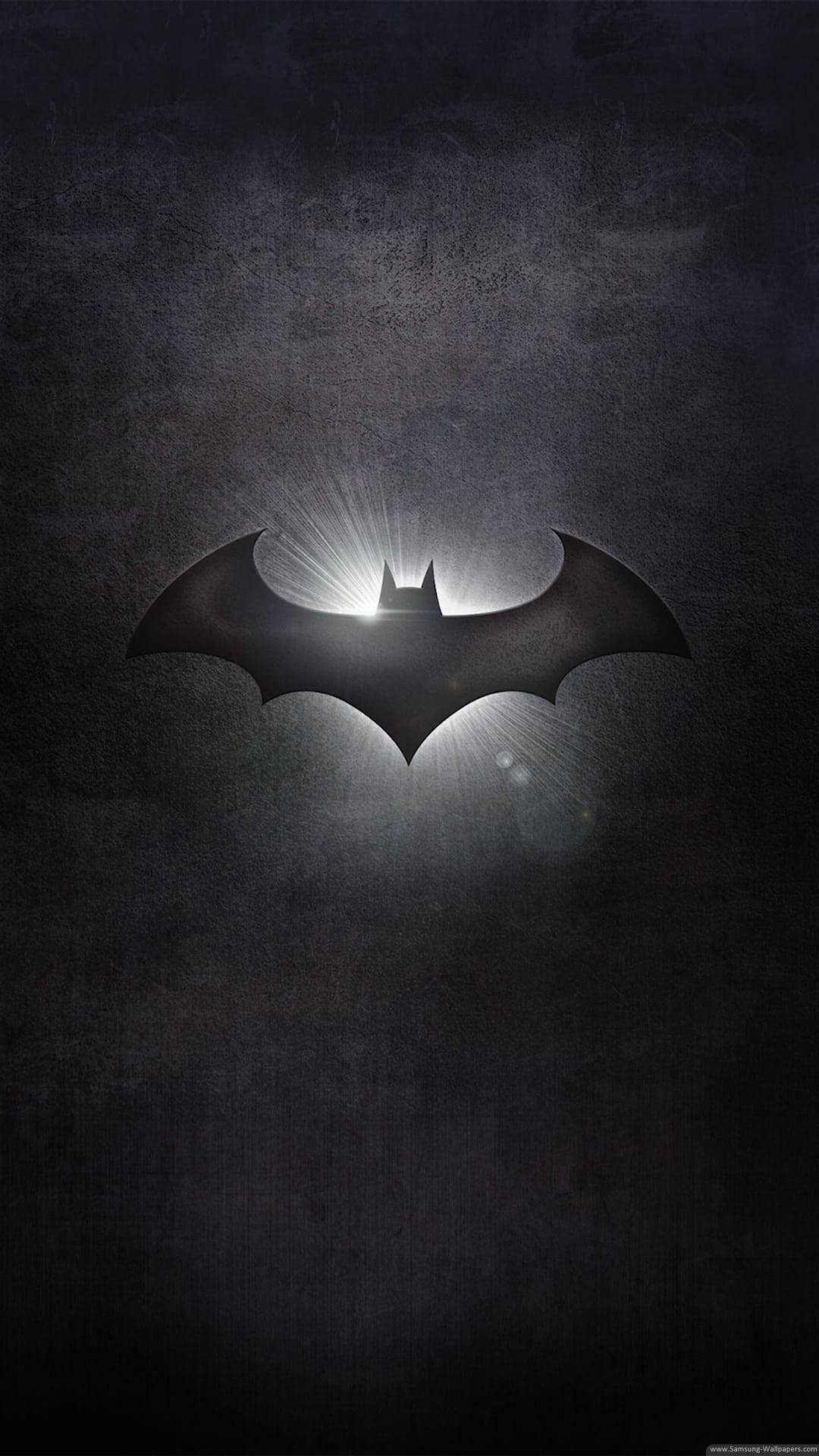 Backlit Batman Logo Iphone Background