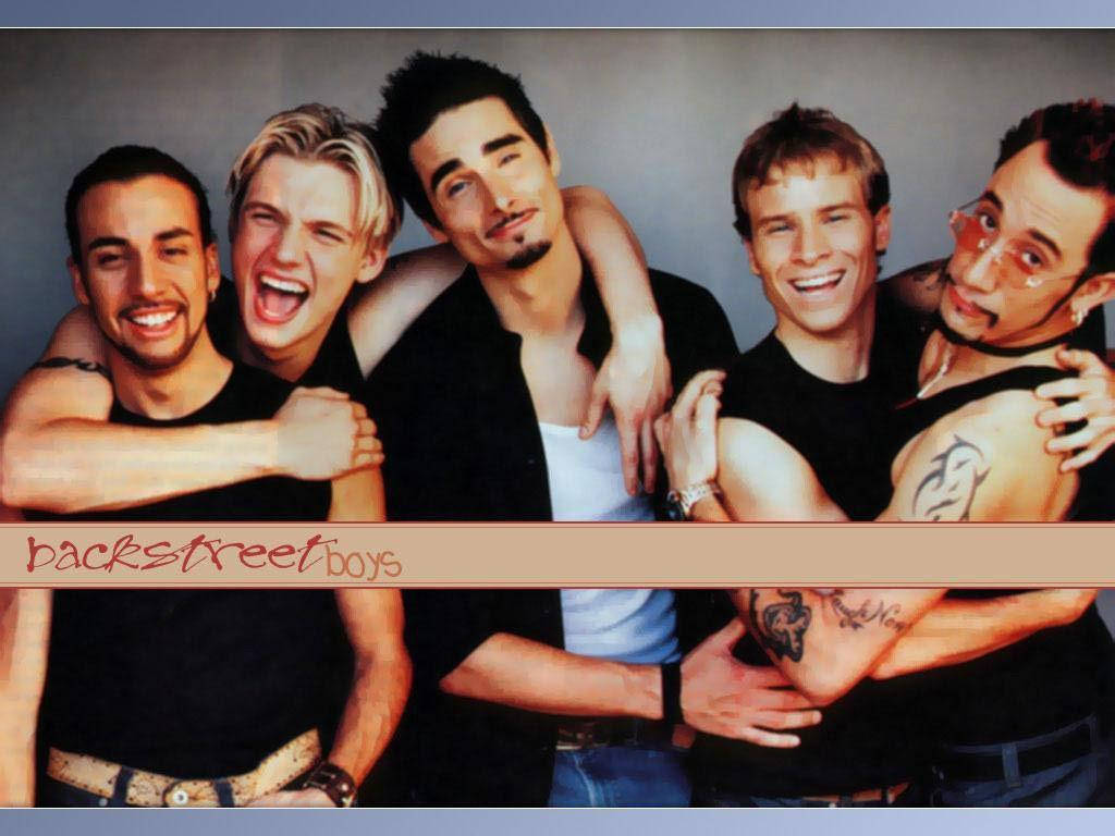 Backstreet Boys Celebrating Their Friendship And Love. Background