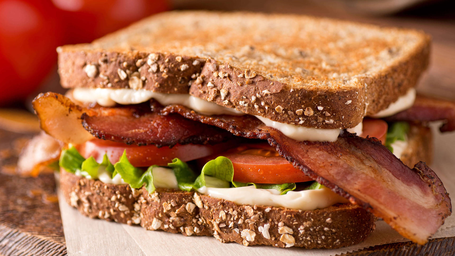 Bacon Sandwich Background