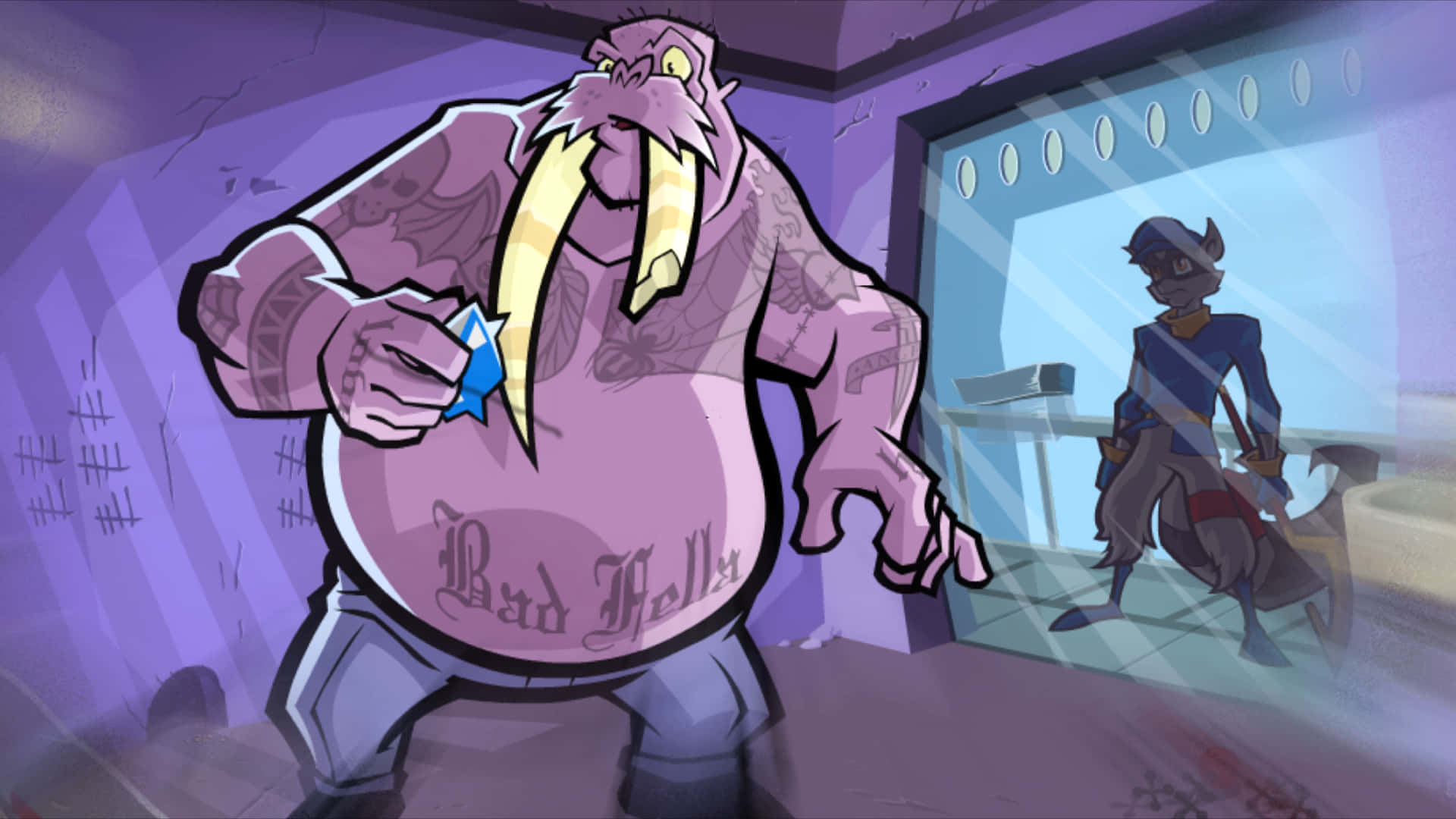 Bad Fella In Sly Cooper Game Background
