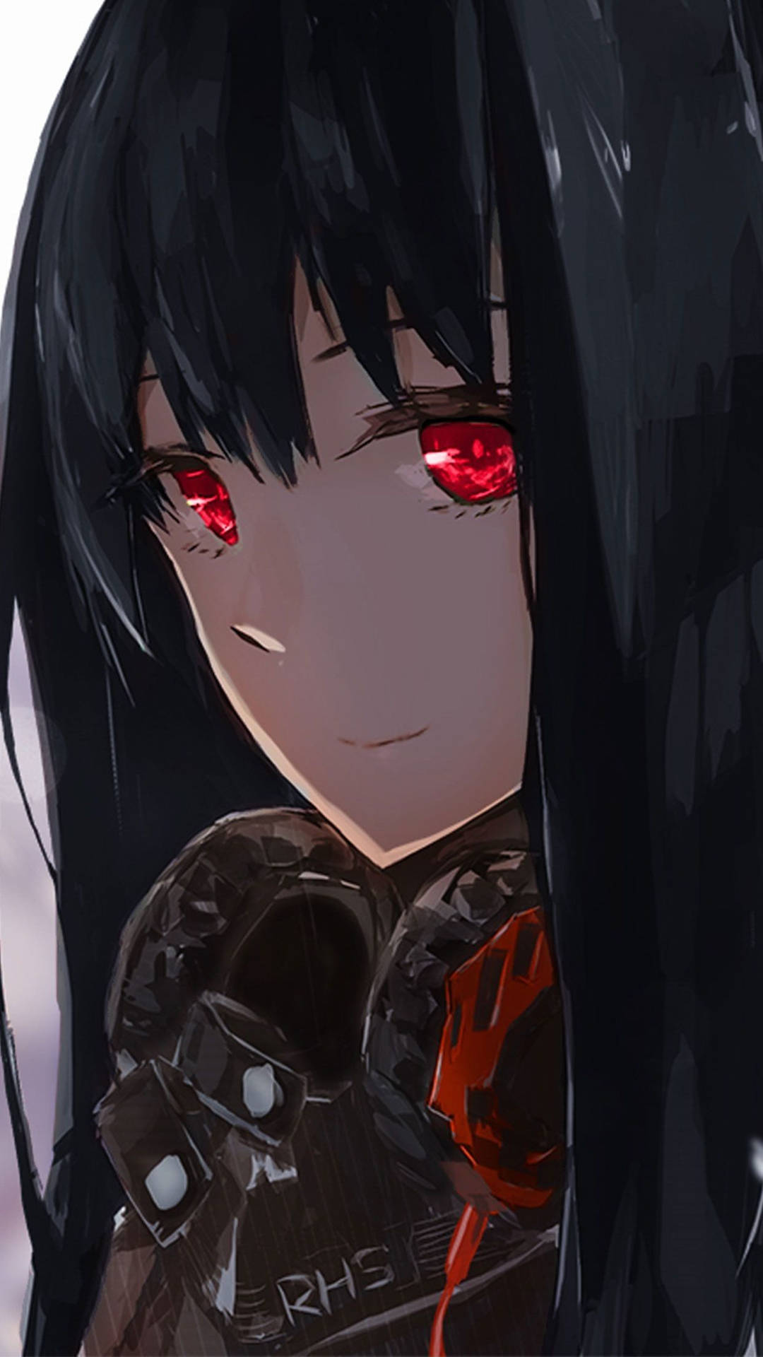 Bad Girl Anime Red Eyes Background