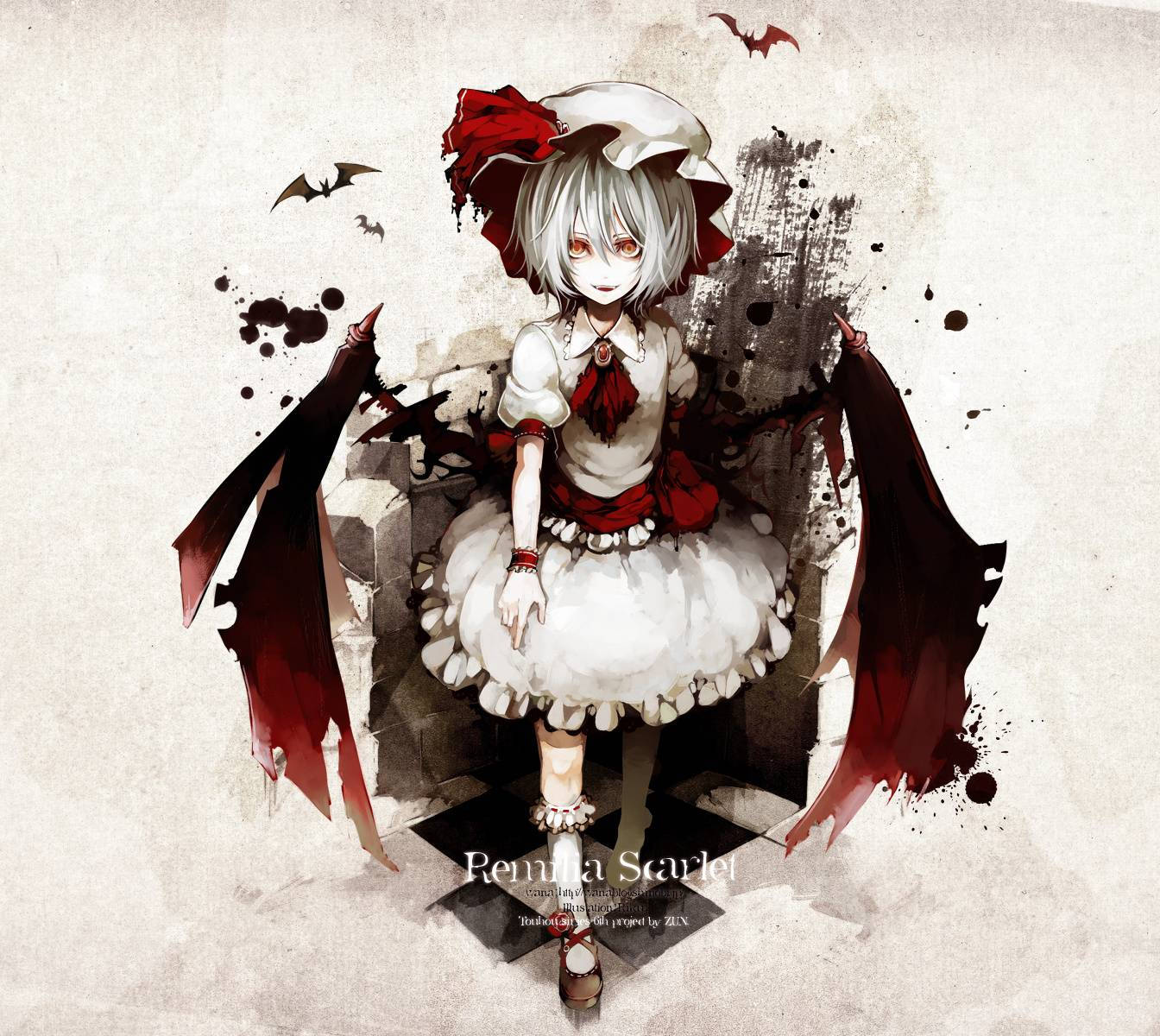 Bad Girl Anime Remilia Scarlet Background