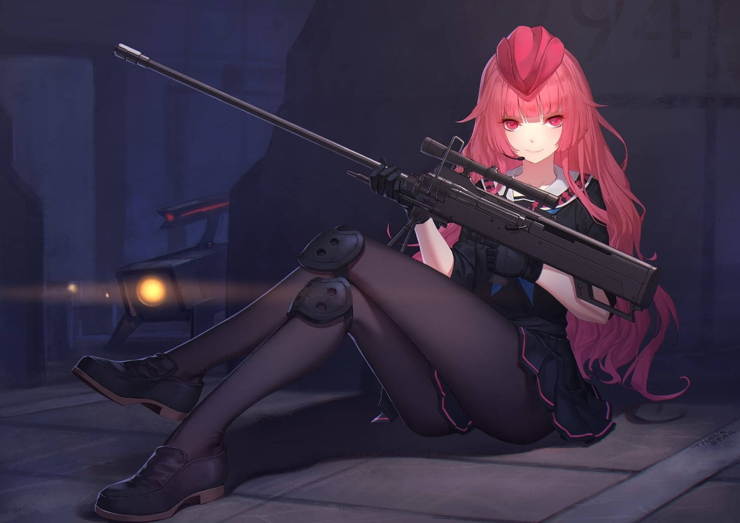 Bad Girl Anime Sniper Rifle