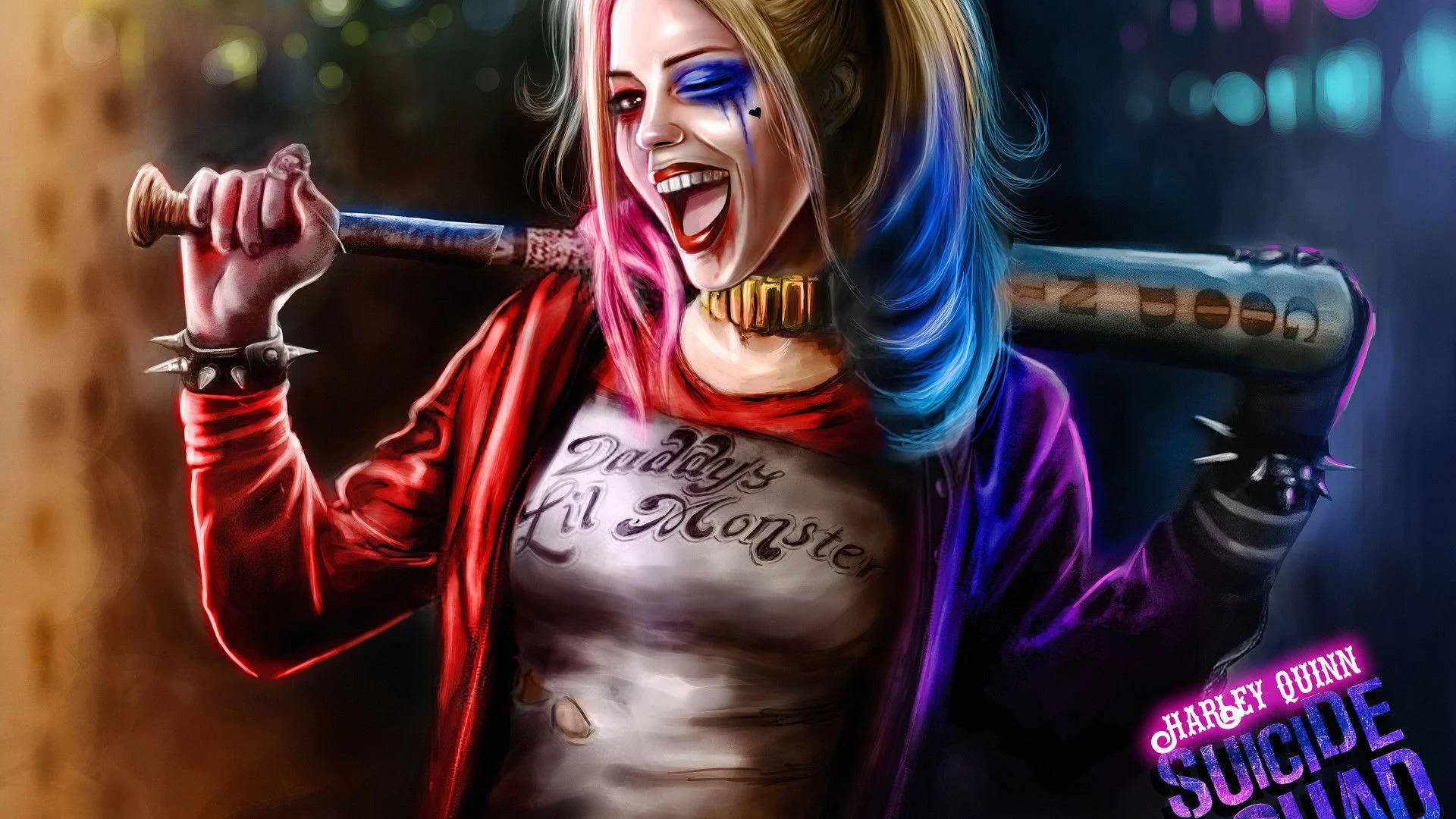 Bad Girl Harley Quinn Background