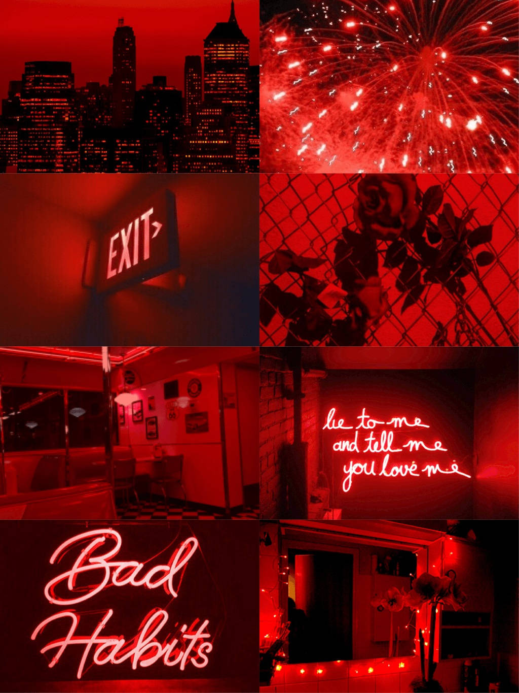 Bad Habits And Red Aesthetic Iphone