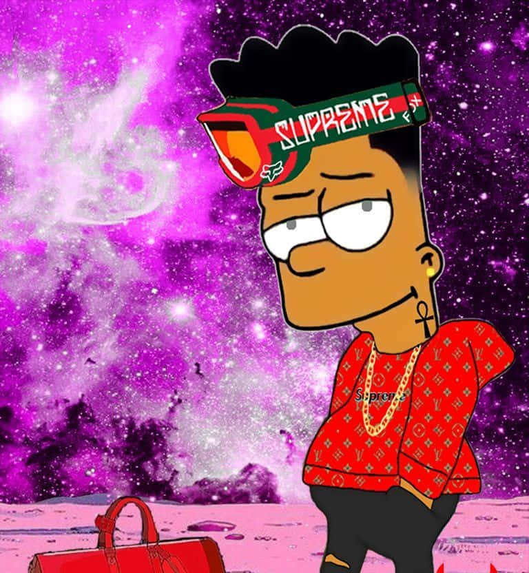 Badass Bart Simpson - Street Style Edition Background
