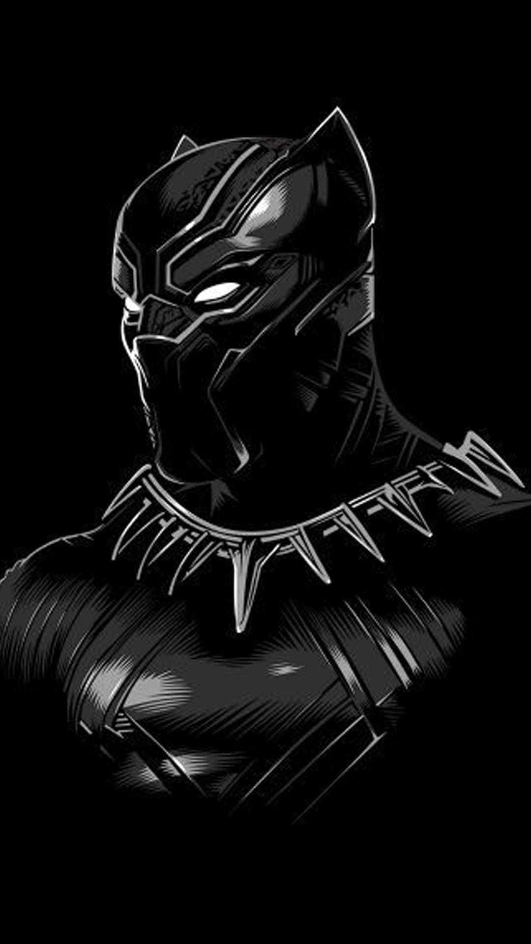 Badass Black Panther Hero Background