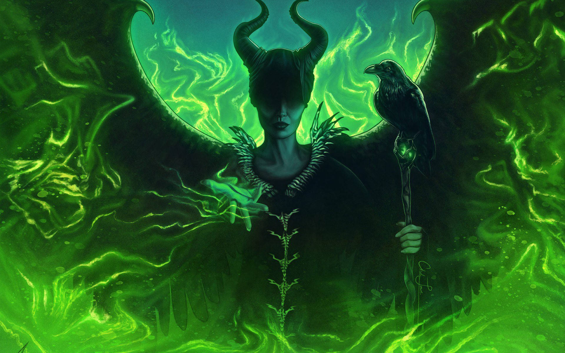 Badass Maleficent Background