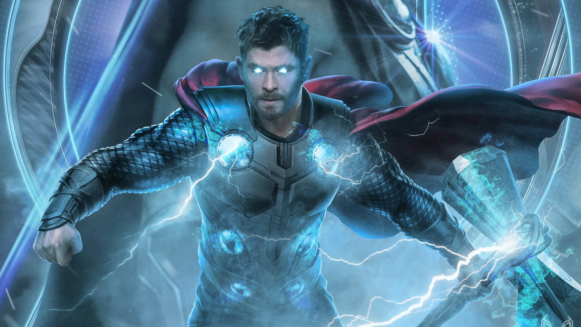Badass Thor God Of Thunder Background