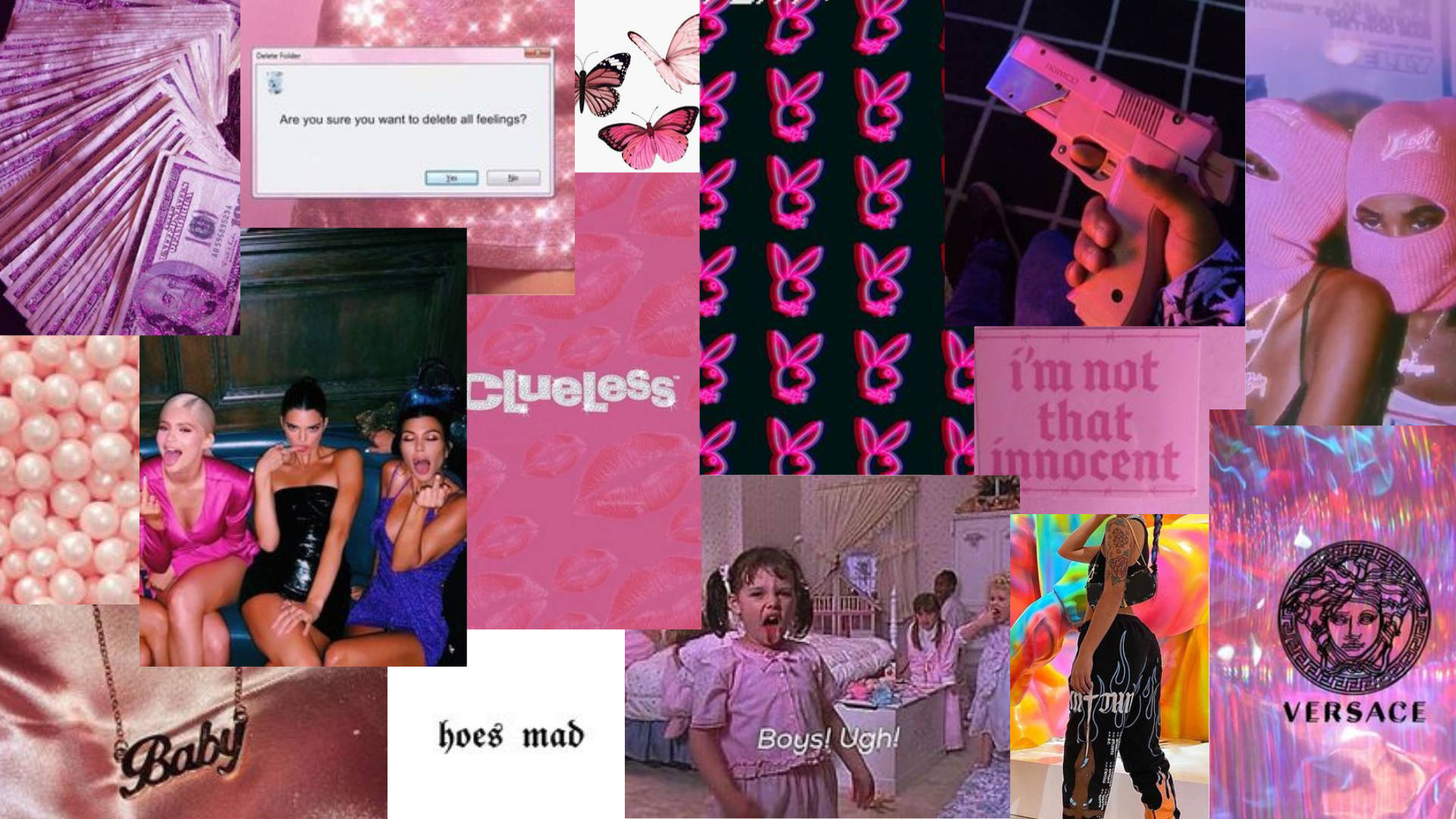 Baddie Aesthetic Girly Collage