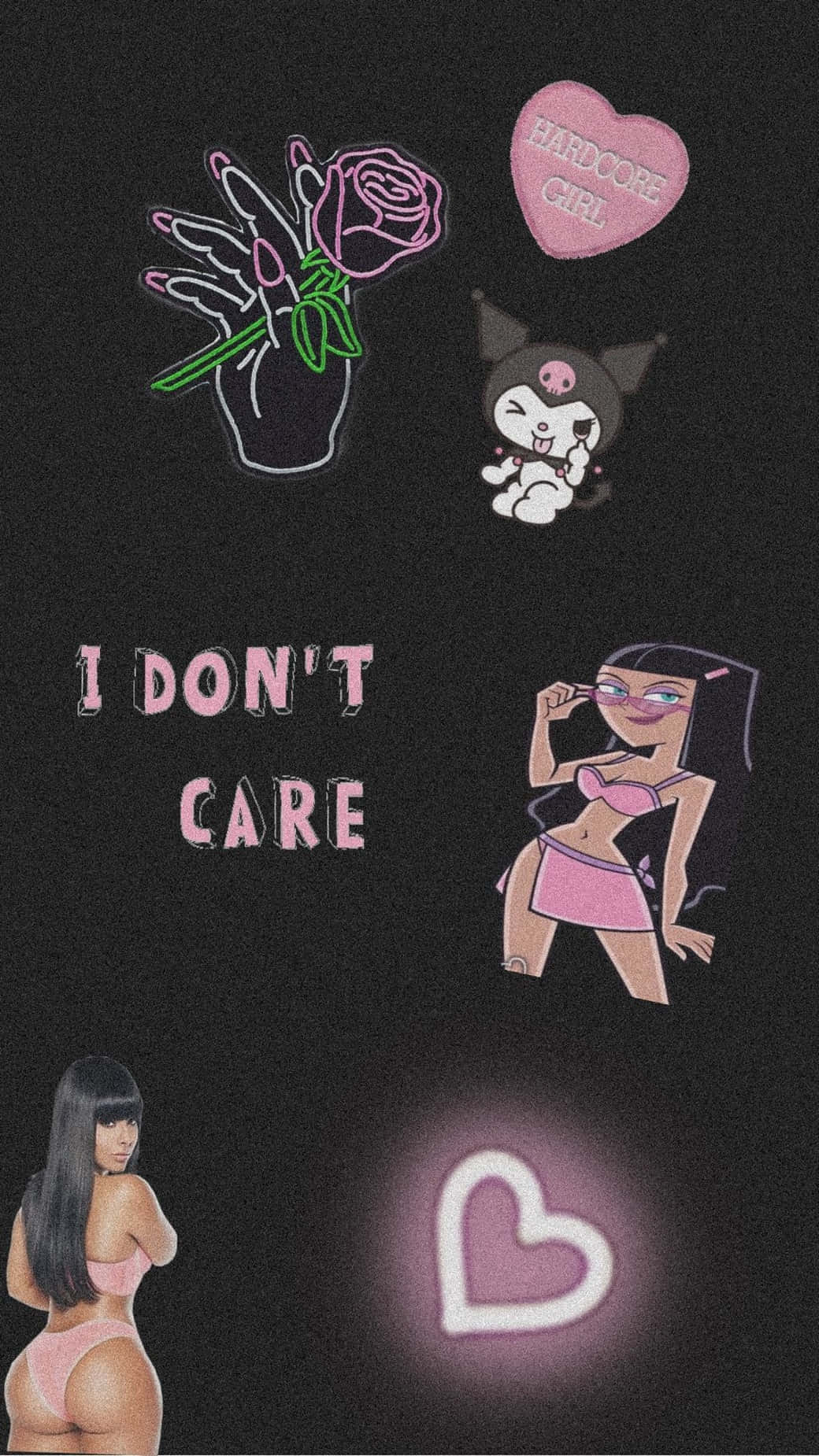 Baddie Girl I Don't Care Background