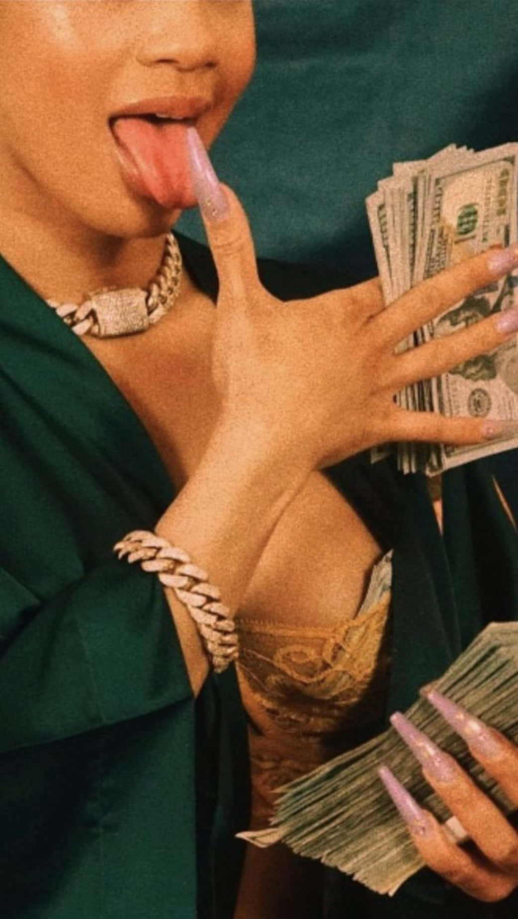 Baddie Money Girl Background