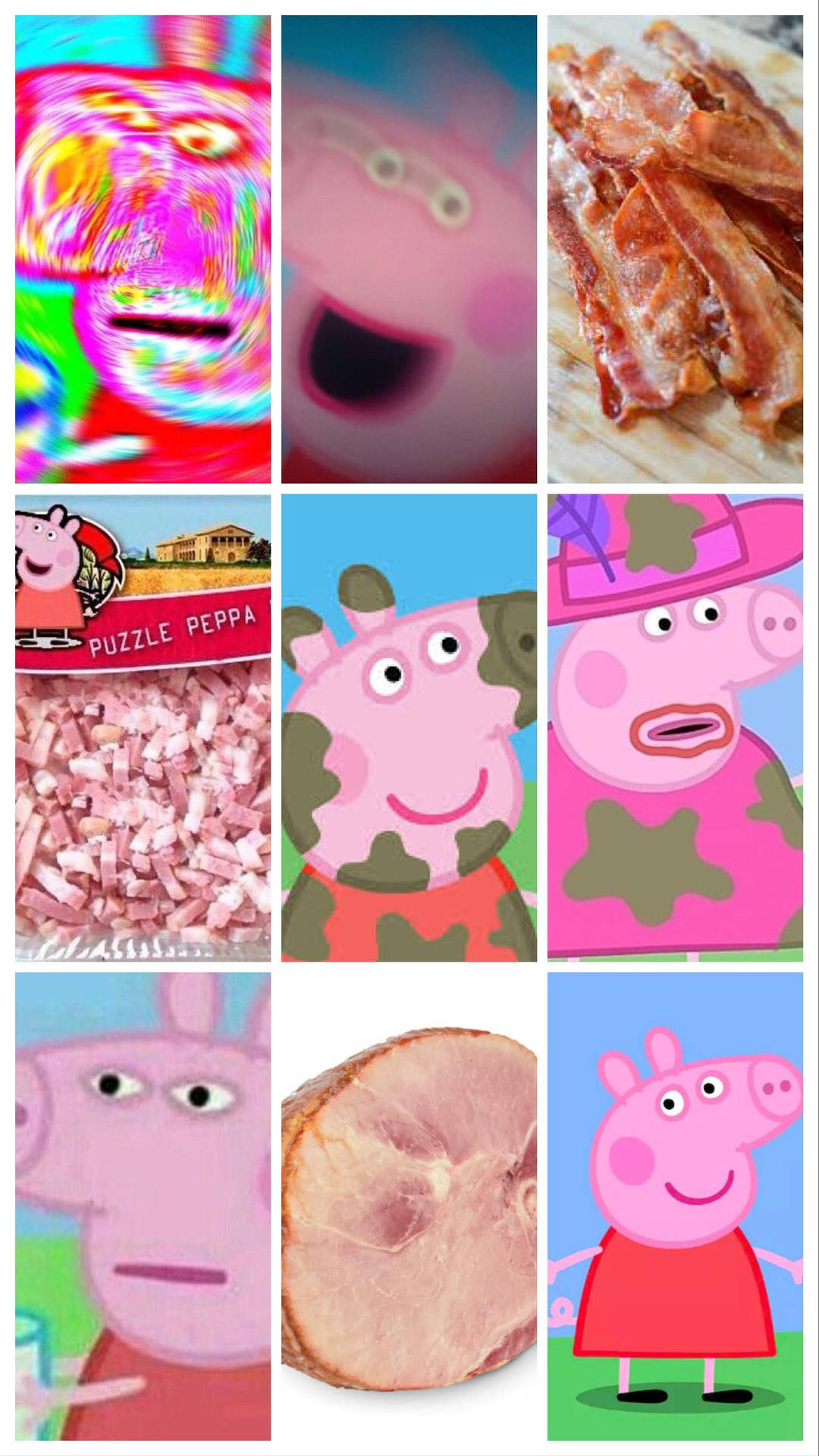 'baddie Peppa Pig Brings Out Her Rebellious Side With Her Pink Jacket, Bracers And Guitar.' Background