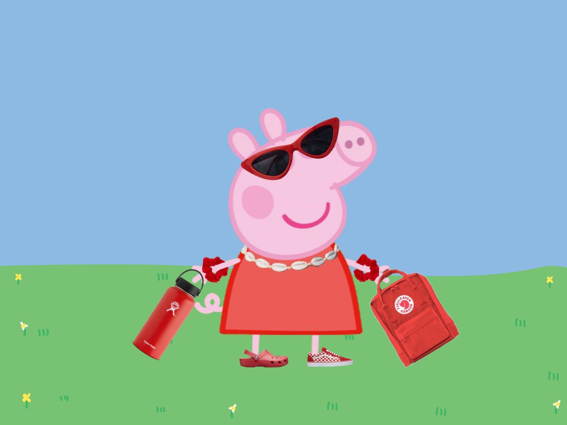 Baddie Peppa Pig Looks Fierce And Ready To Take On Any Obstacles! Background