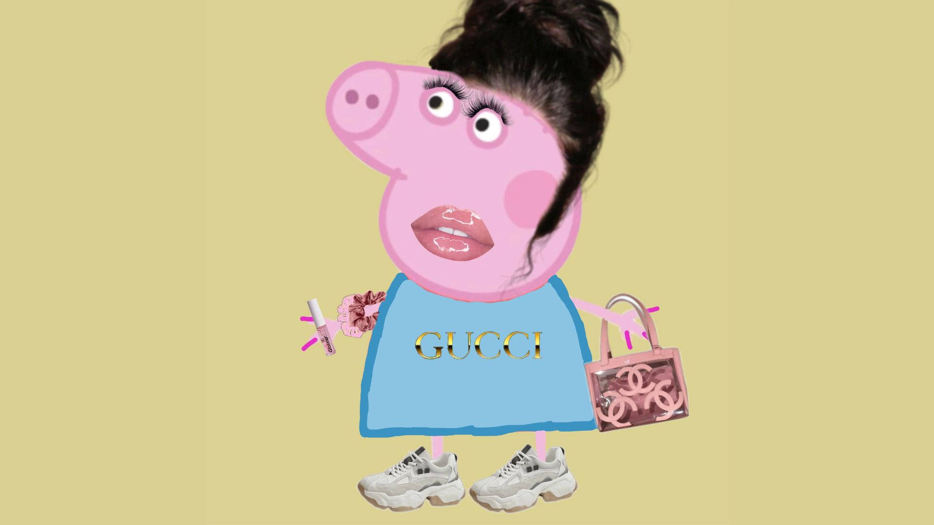 Baddie Pfp Peppa Pig Background