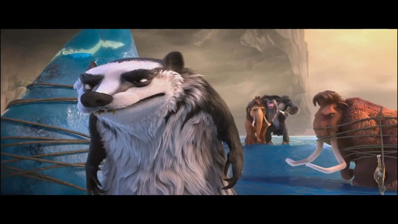 Badger From The Ice Age: Continental Drift Background