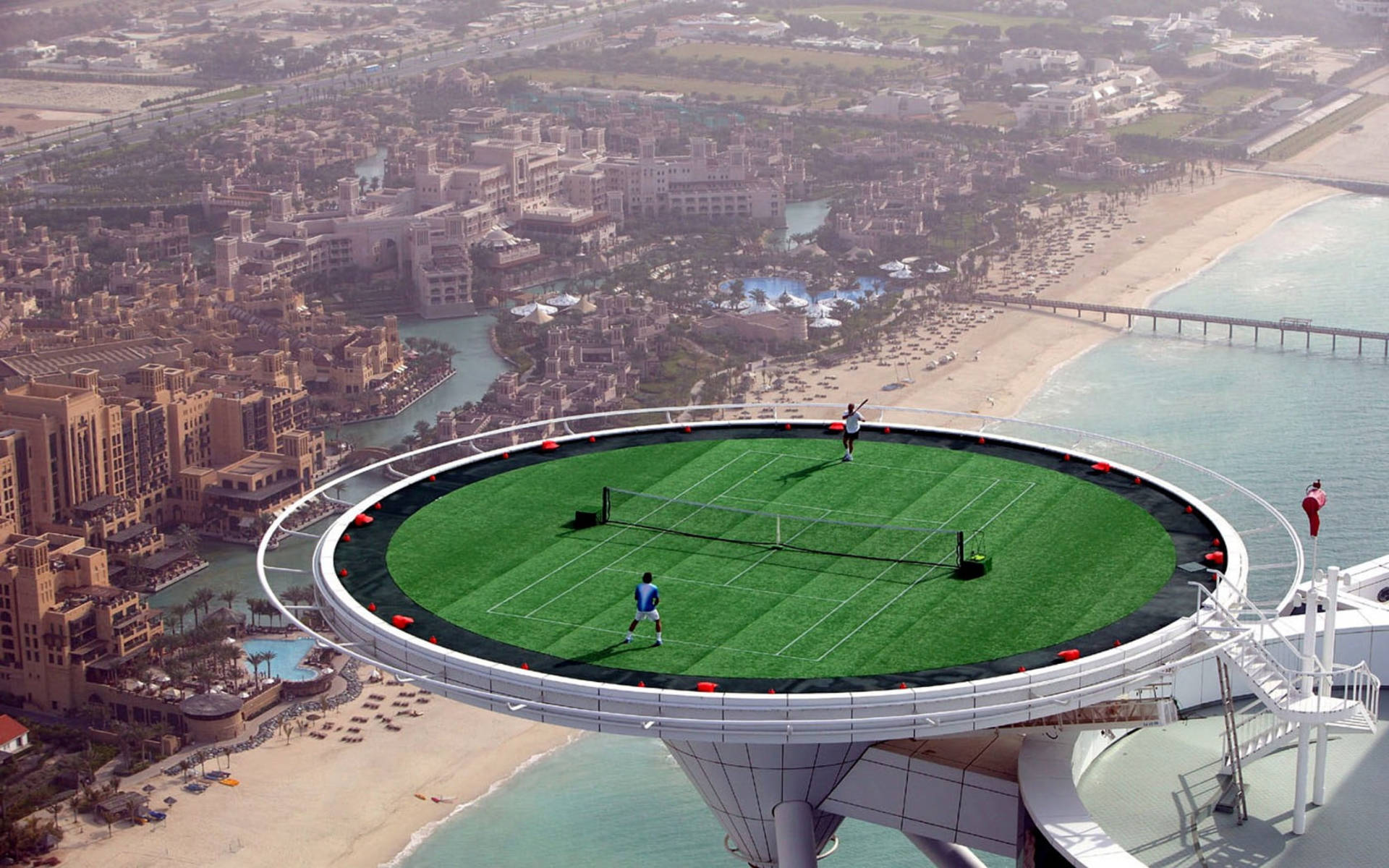 Badminton Court In Dubai Background