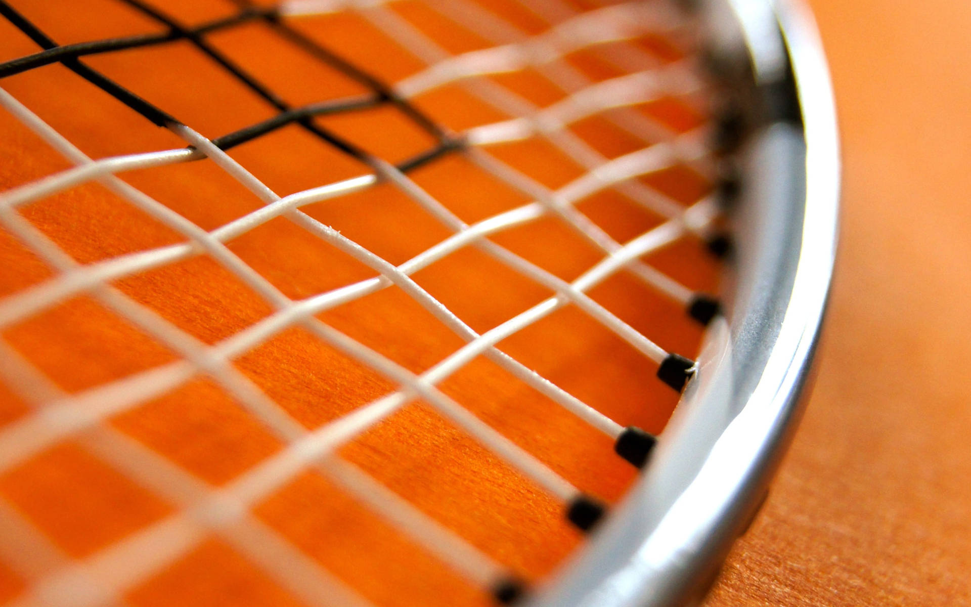 Badminton Racket Microphotography Background
