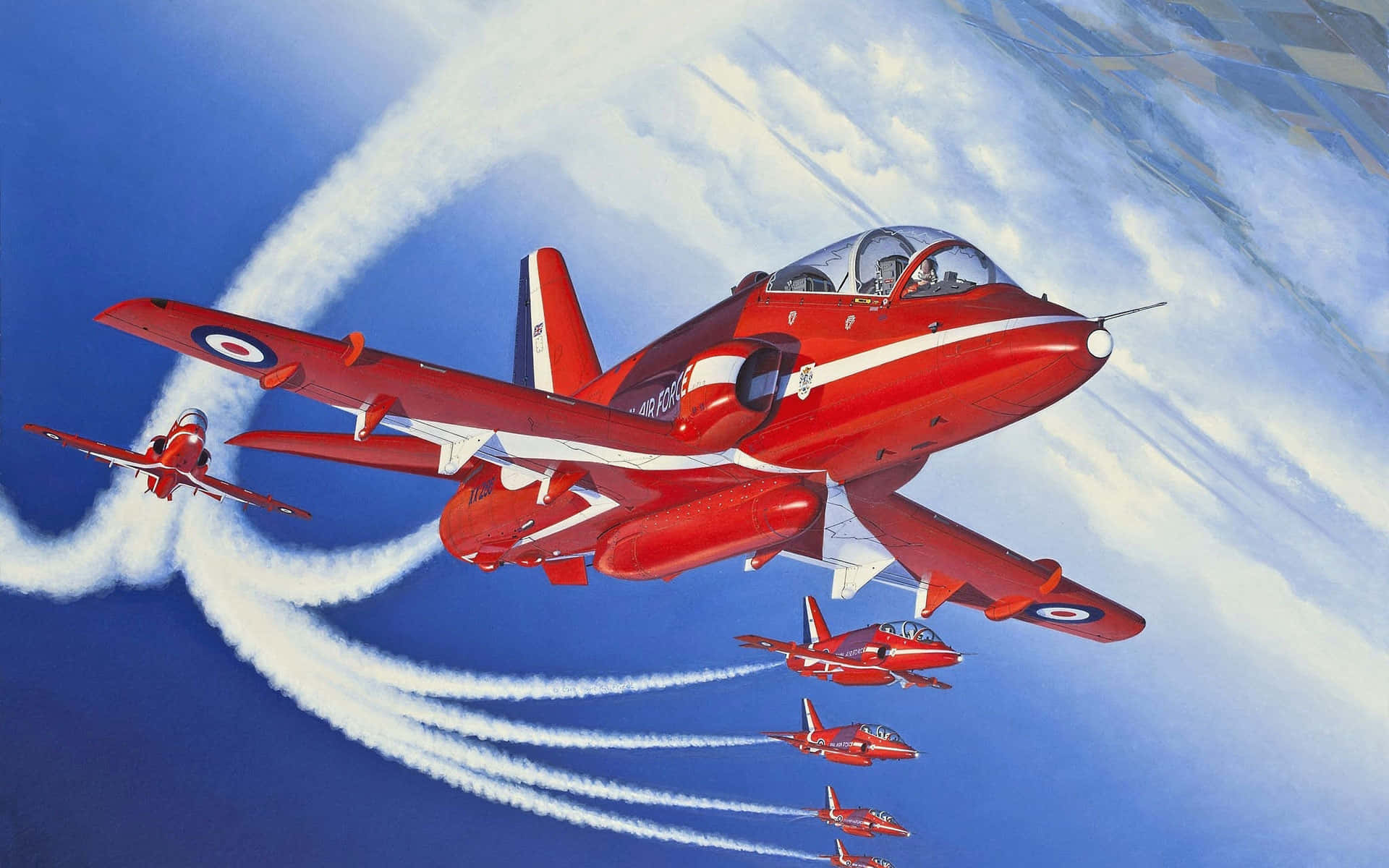 Bae Hawk T1 Red Arrows - A Spectacular Sight In The Sky