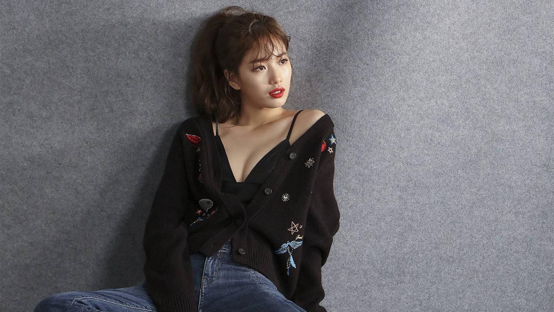 Bae Suzy Black Outfit Background