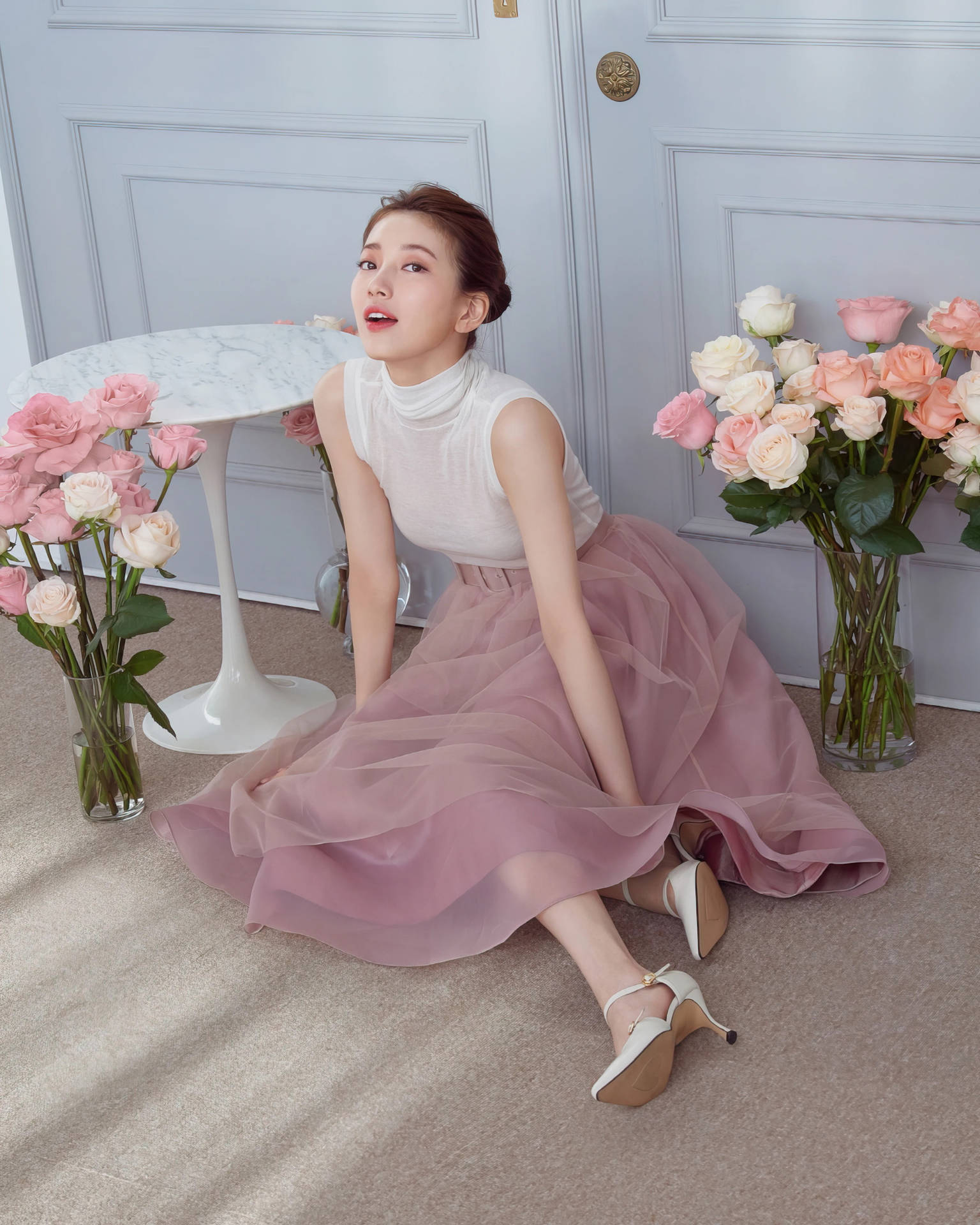 Bae Suzy In Tulle Skirt Background
