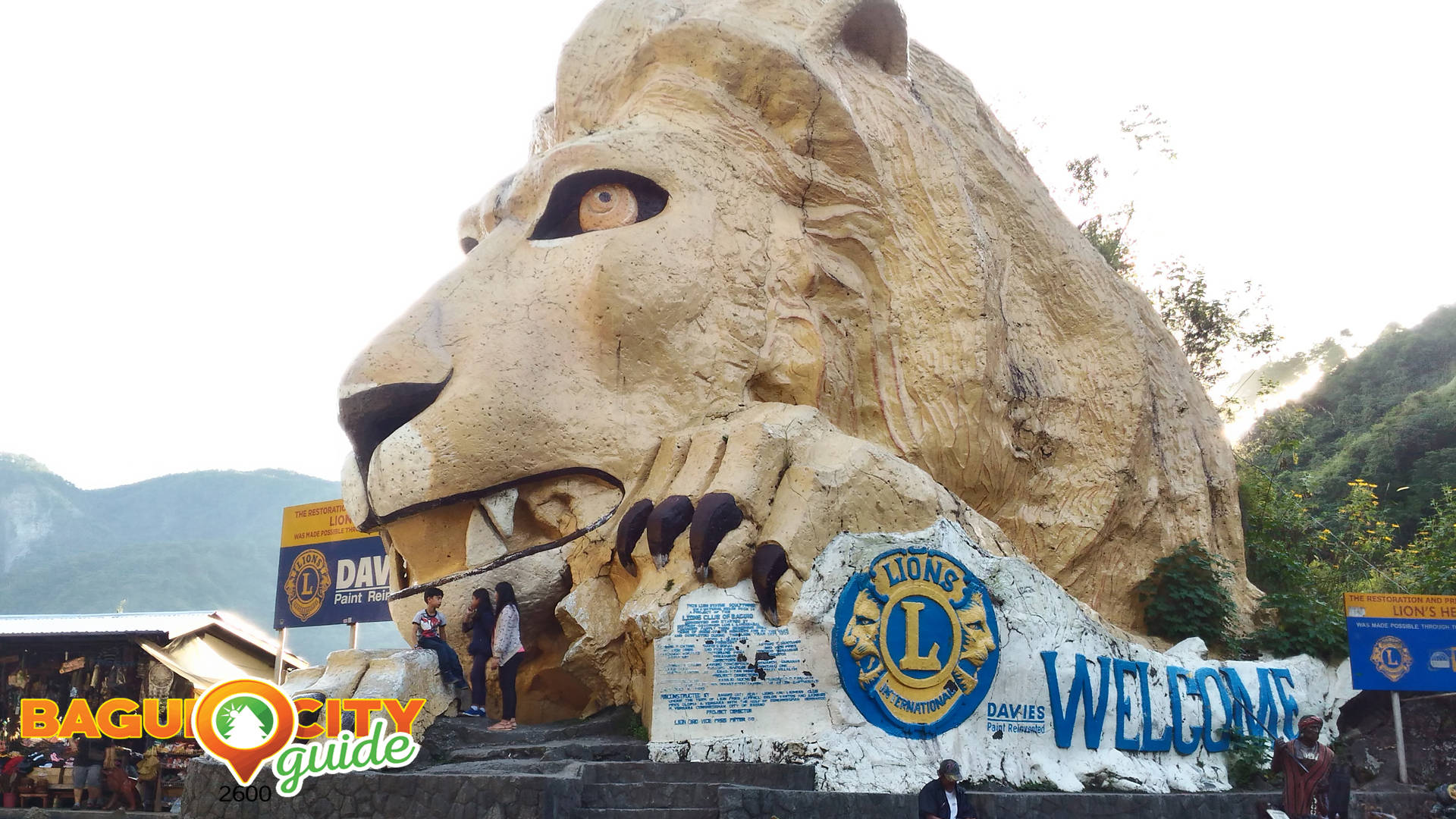 Baguio City Lion Head Landmark Background