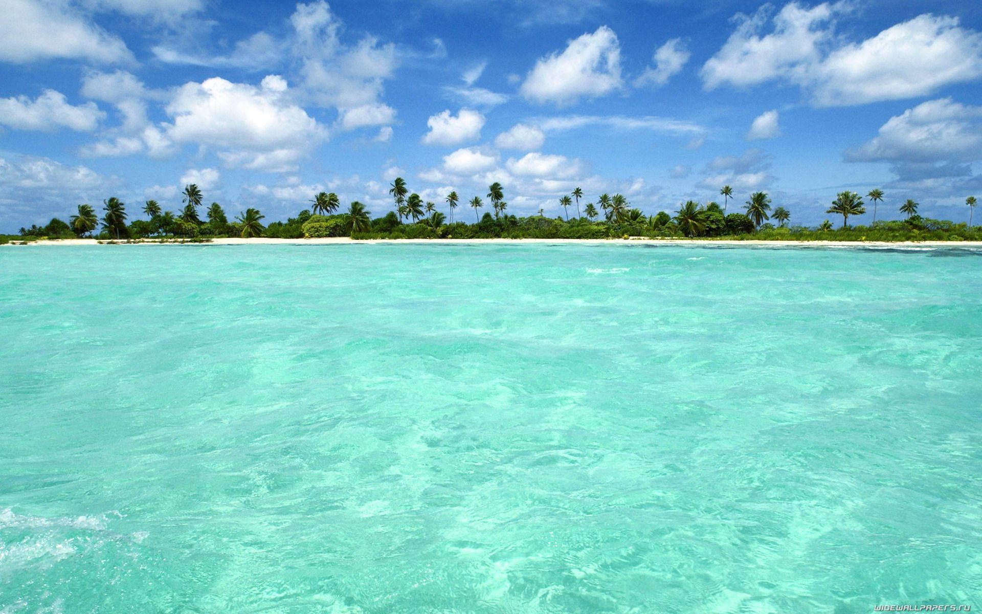Bahamas Blue And Clear Water Background