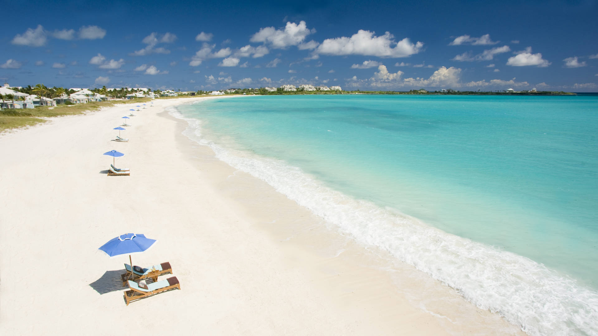Bahamas Caribbean White Beach Background