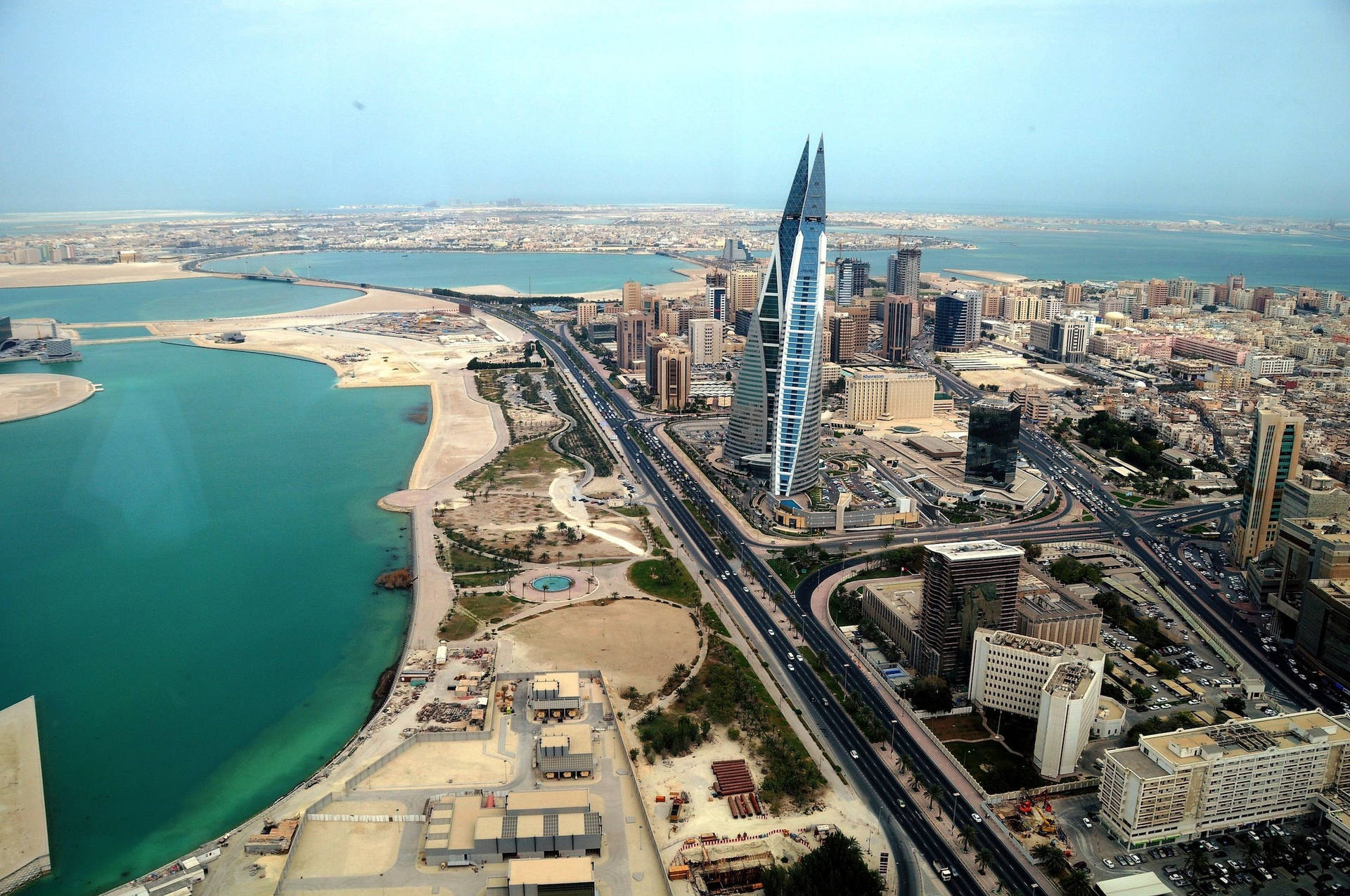 Bahrain Bird’s Eye View Background