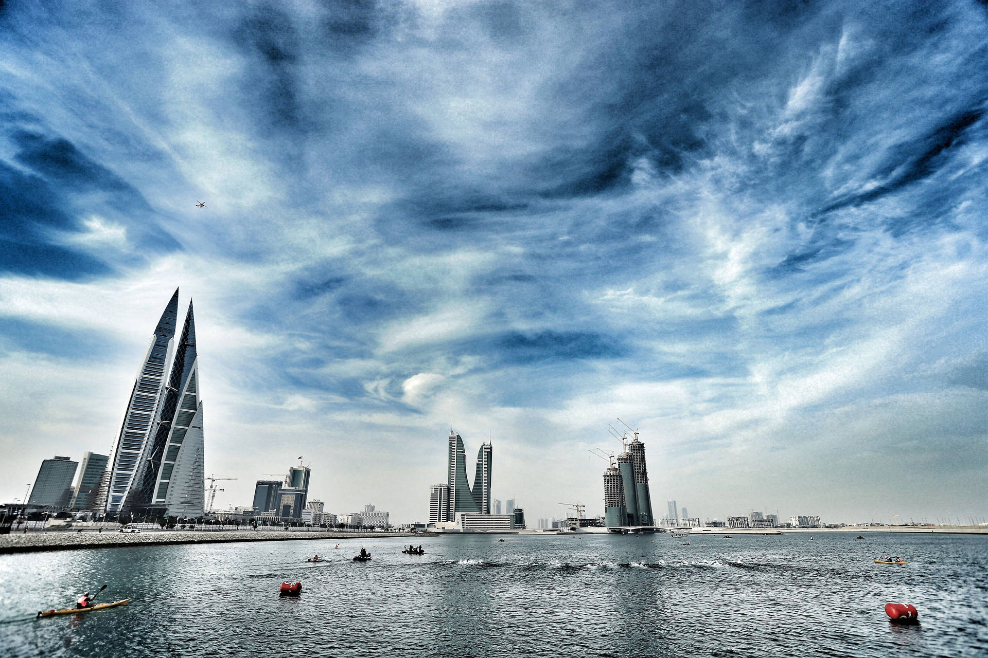 Bahrain Blue Sky Background