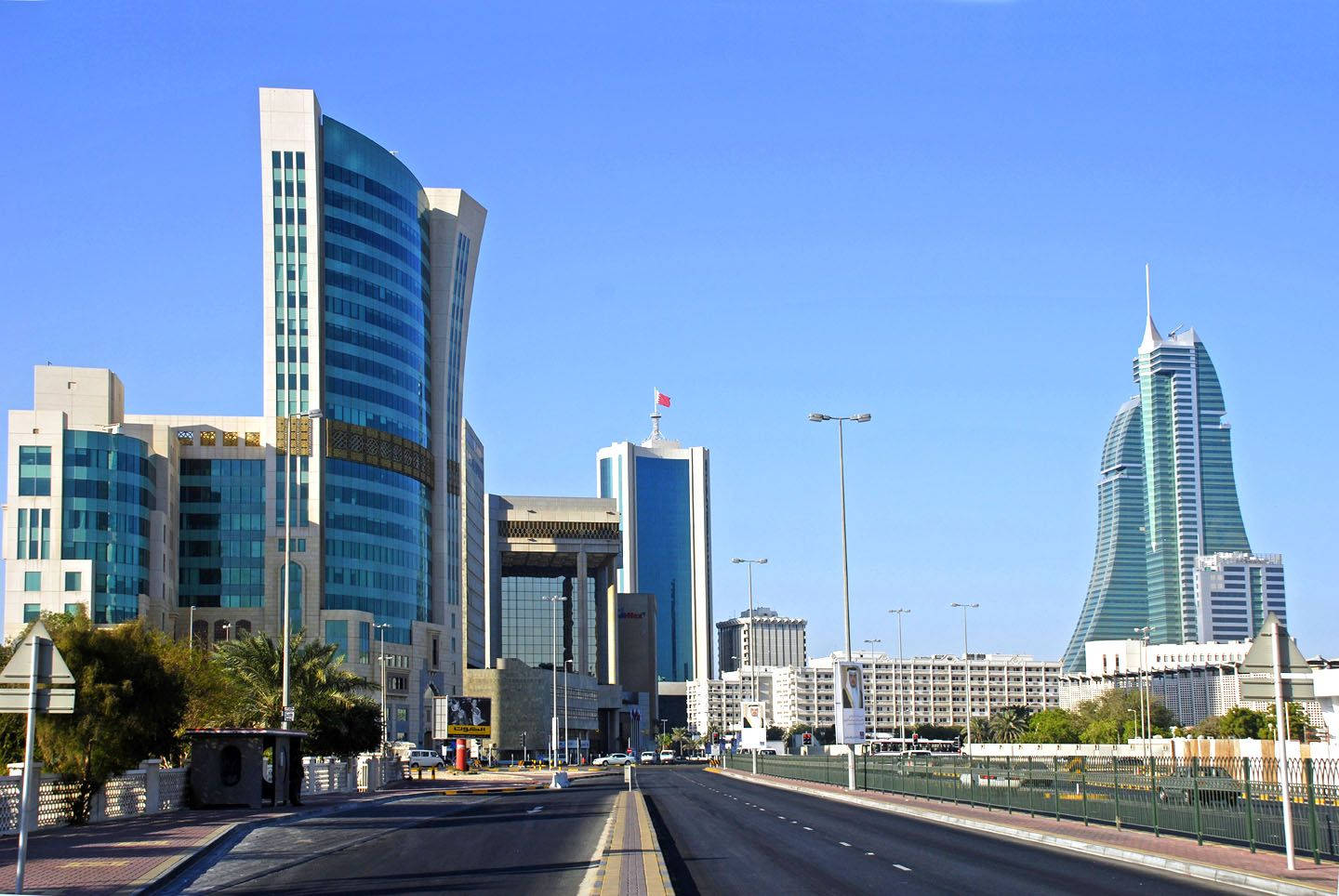 Bahrain Downtown Buildings Background