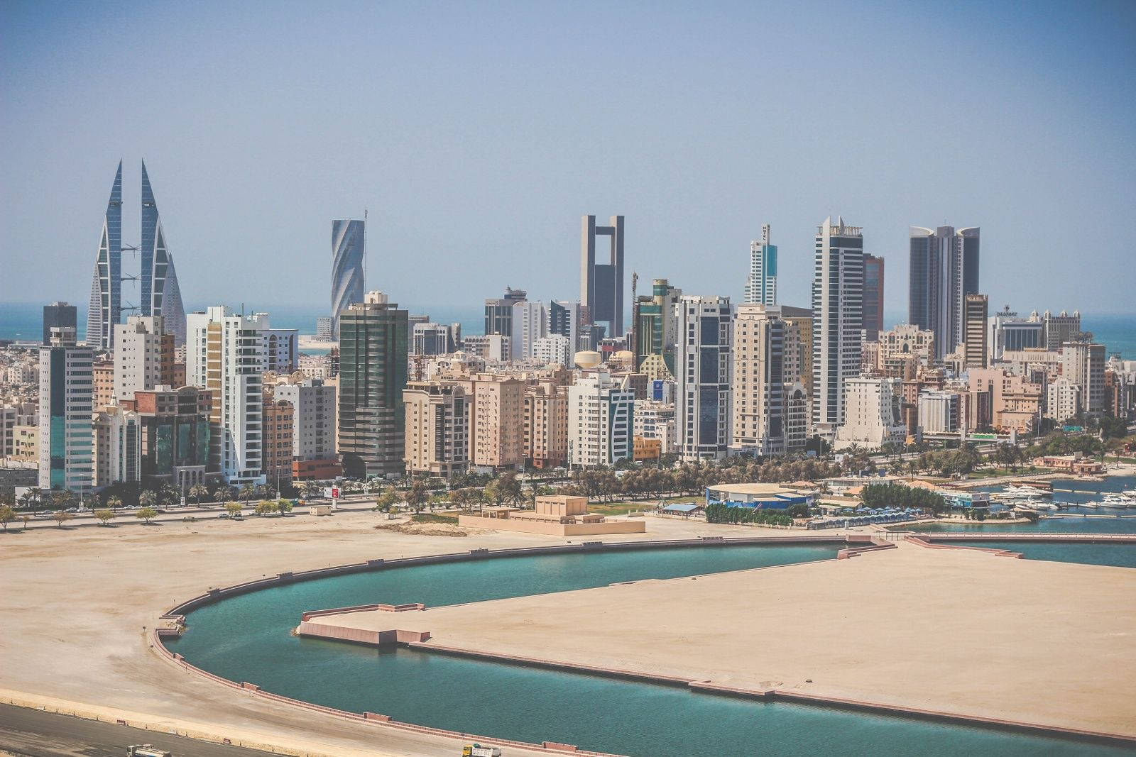 Bahrain Skyscrapers Background