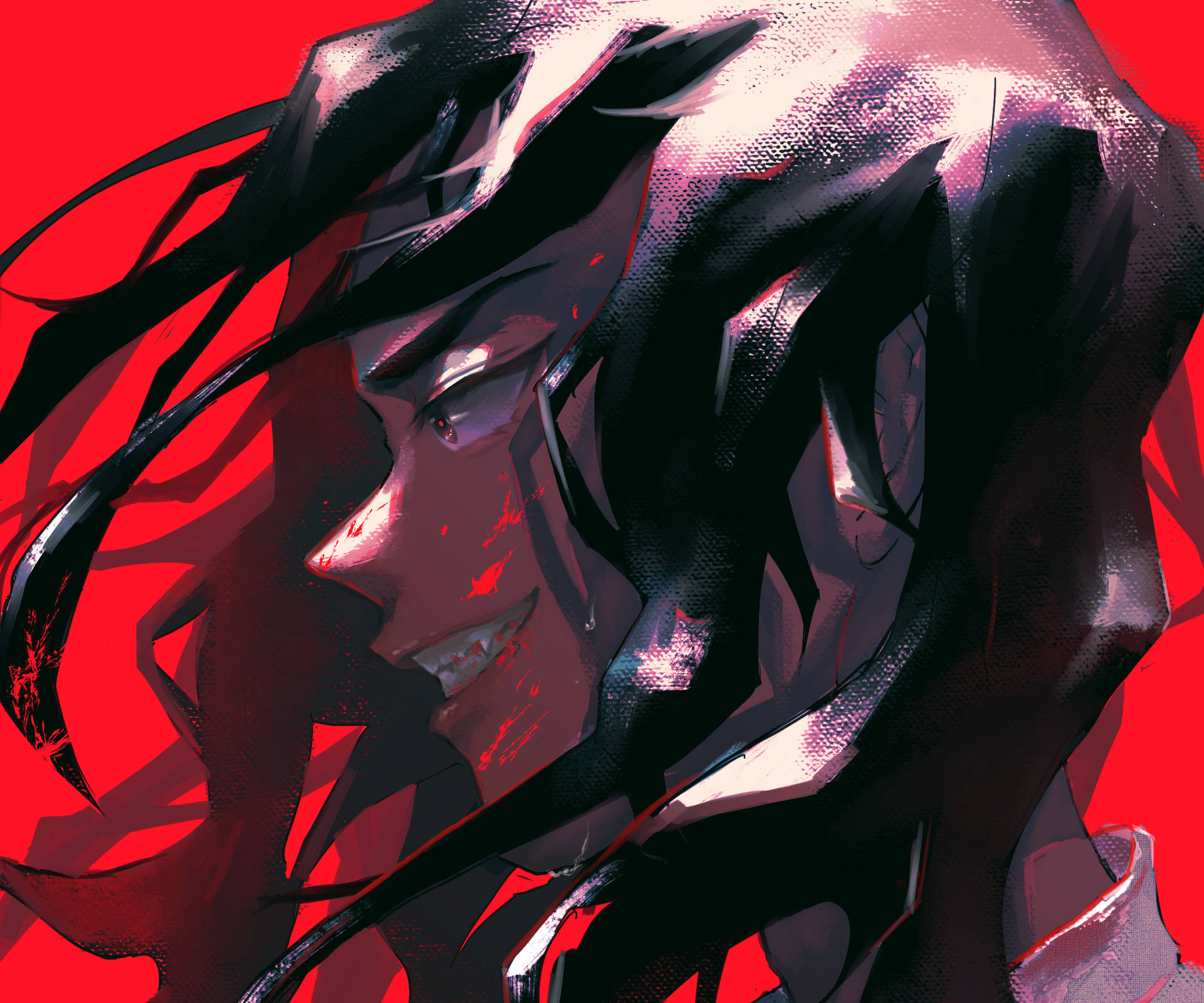 Baji Tokyo Revengers Red Textured Background