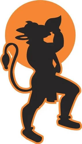 Bajrang Dal Hd Hanuman Icon - Symbol Of Devotion And Courage Background