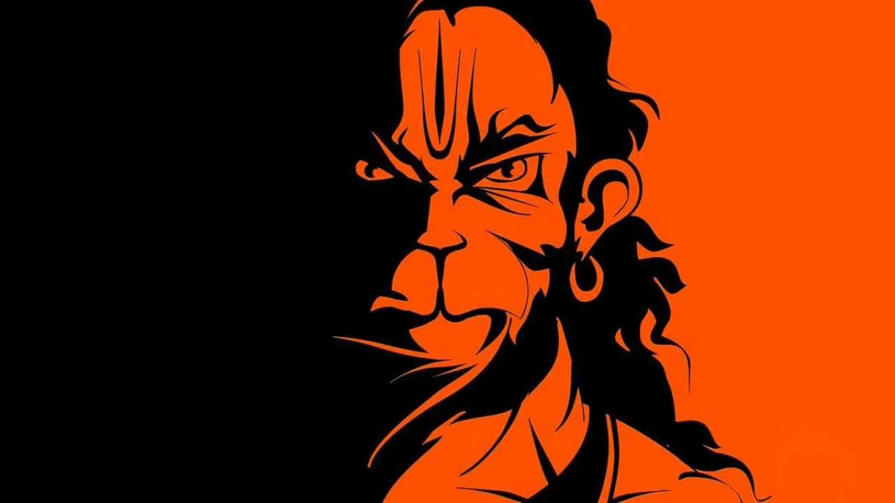 Bajrang Dal's Hanuman Minimalist Hd Background