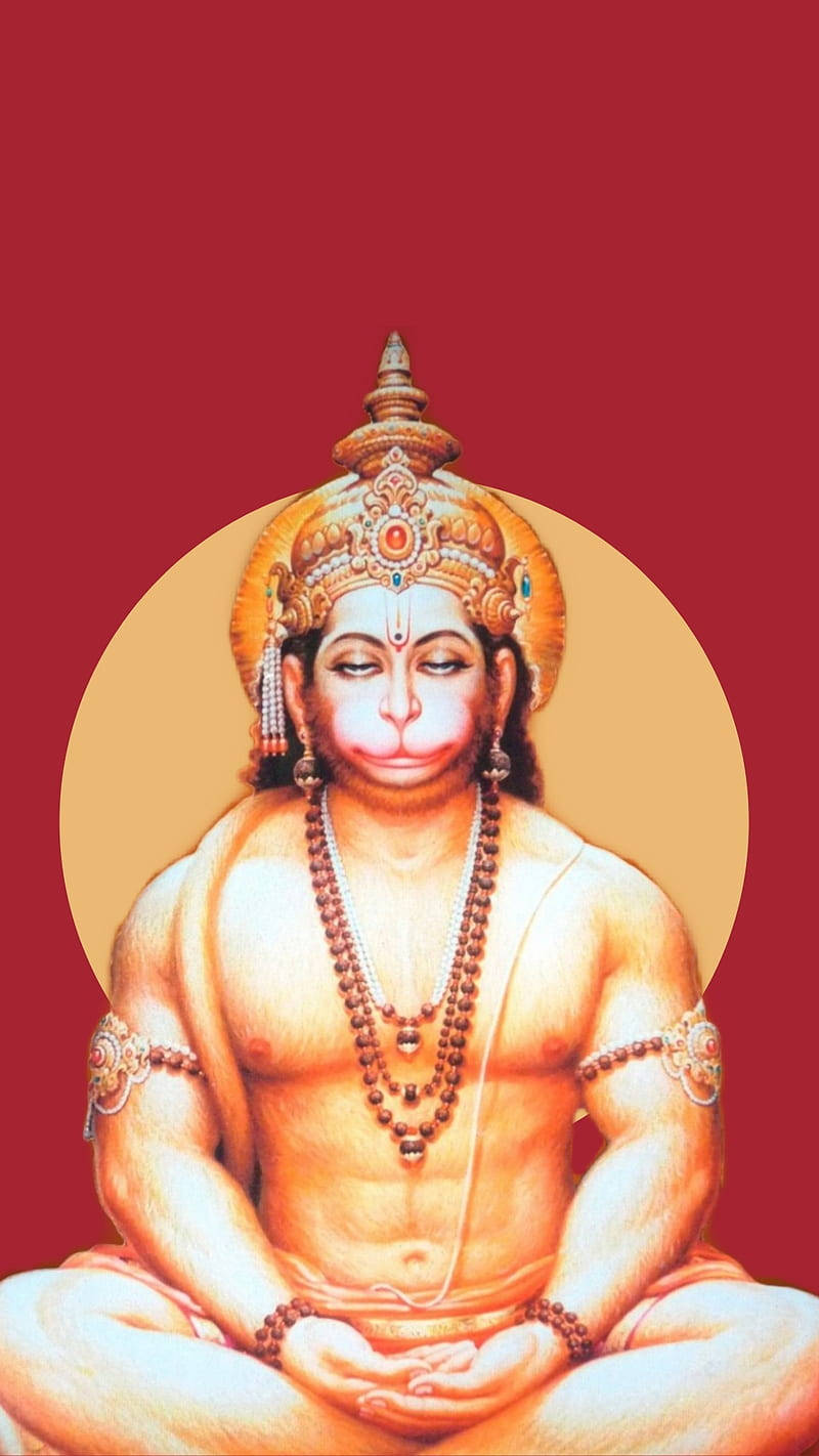 Bajrangbali Meditating Background