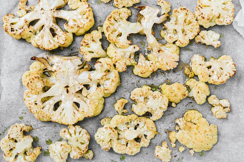 Baked Cauliflower Background