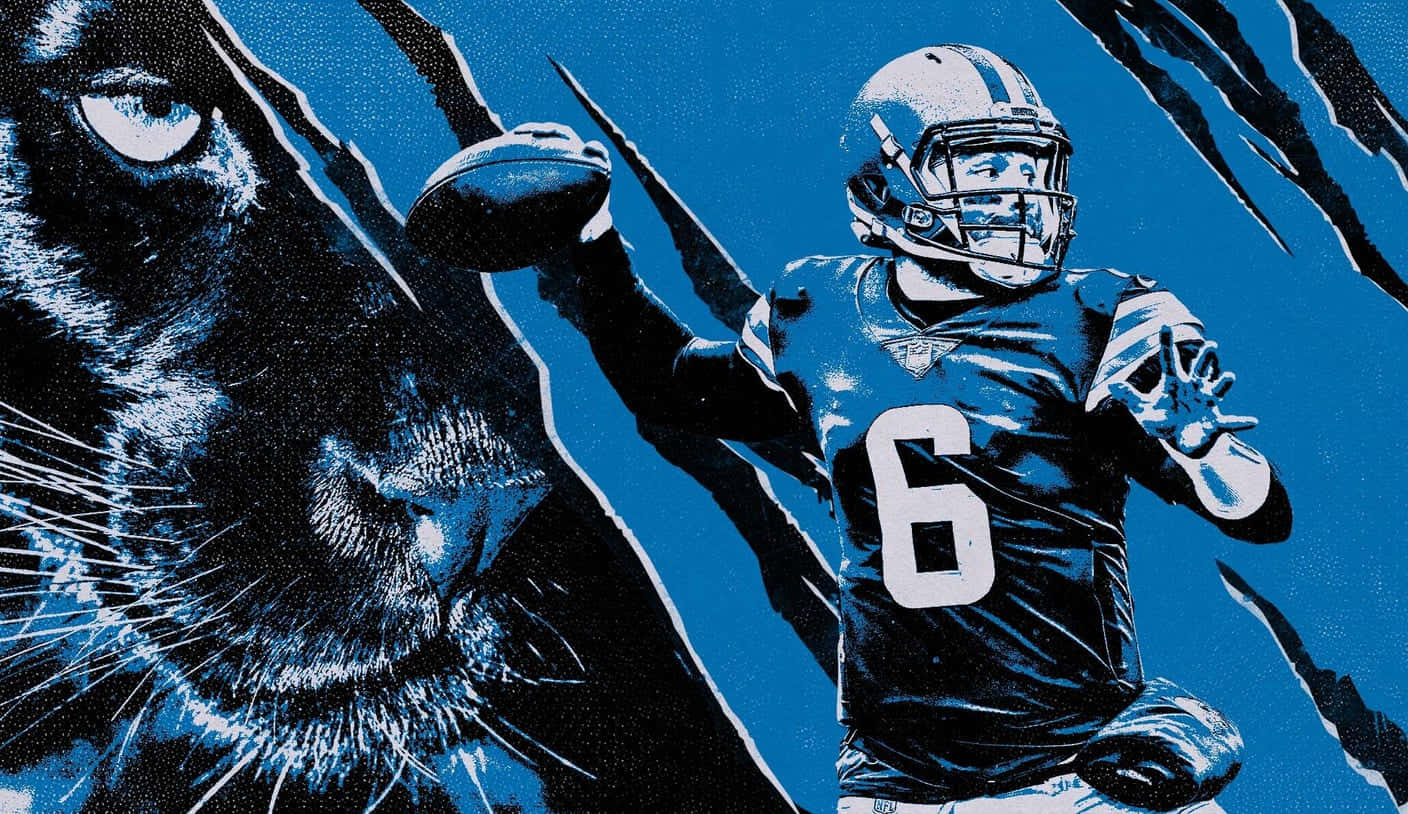 Baker Mayfield Panther Painting Background