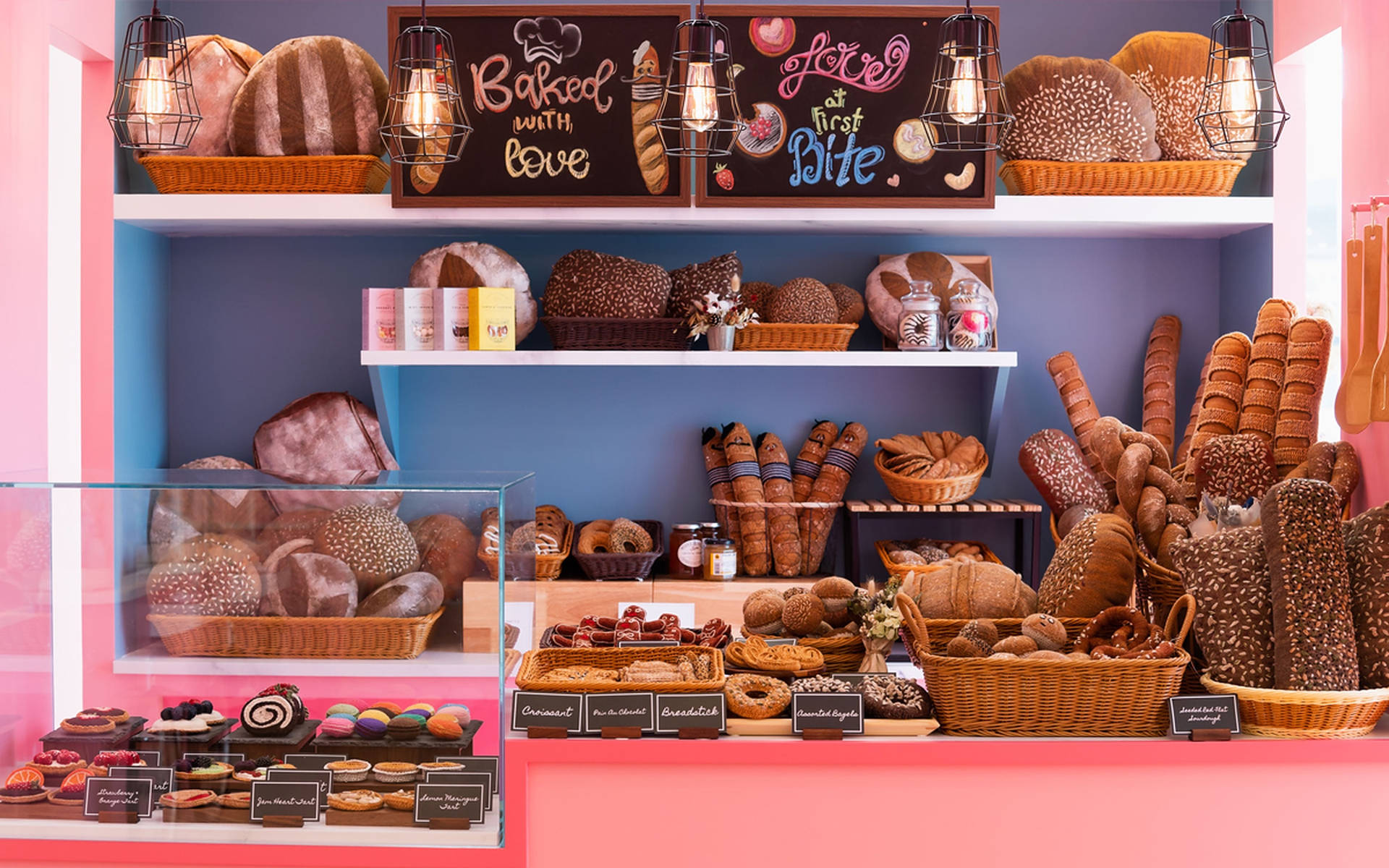 Bakery Aesthetic Goods Background