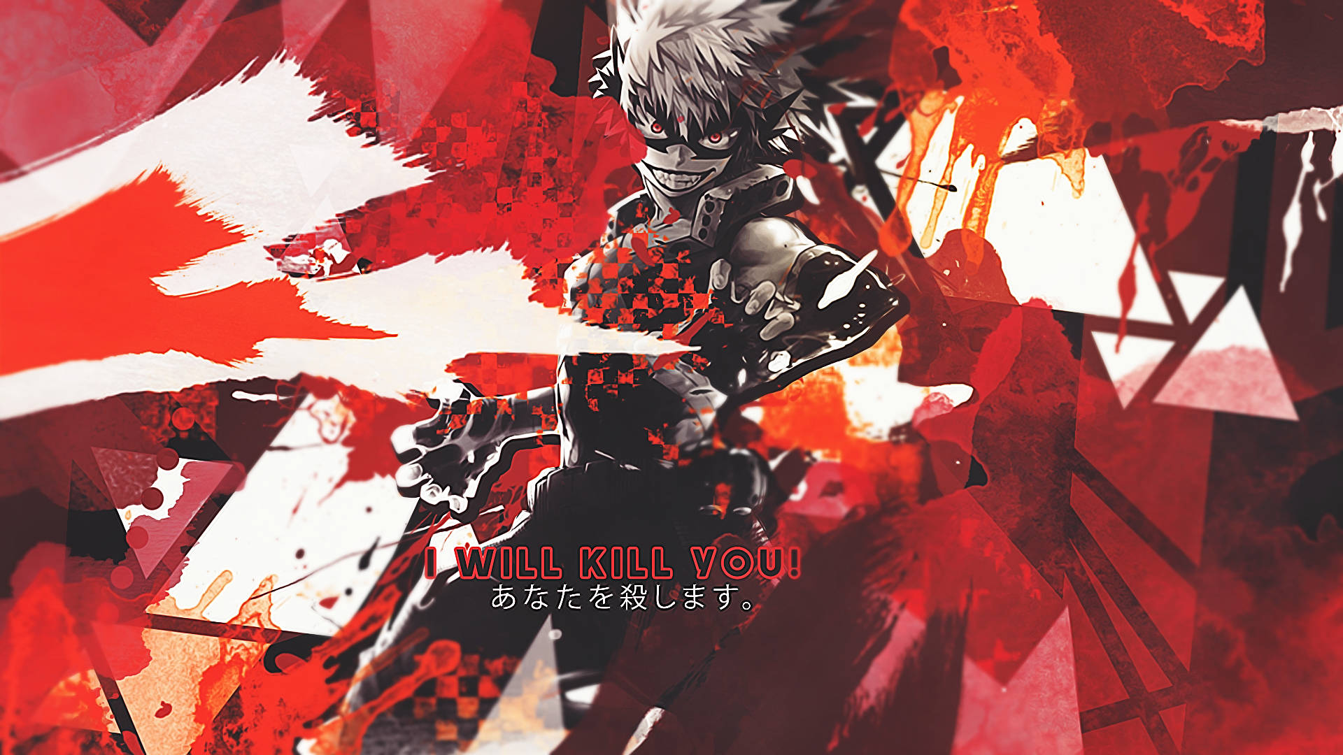 Bakugo Death Threat Background