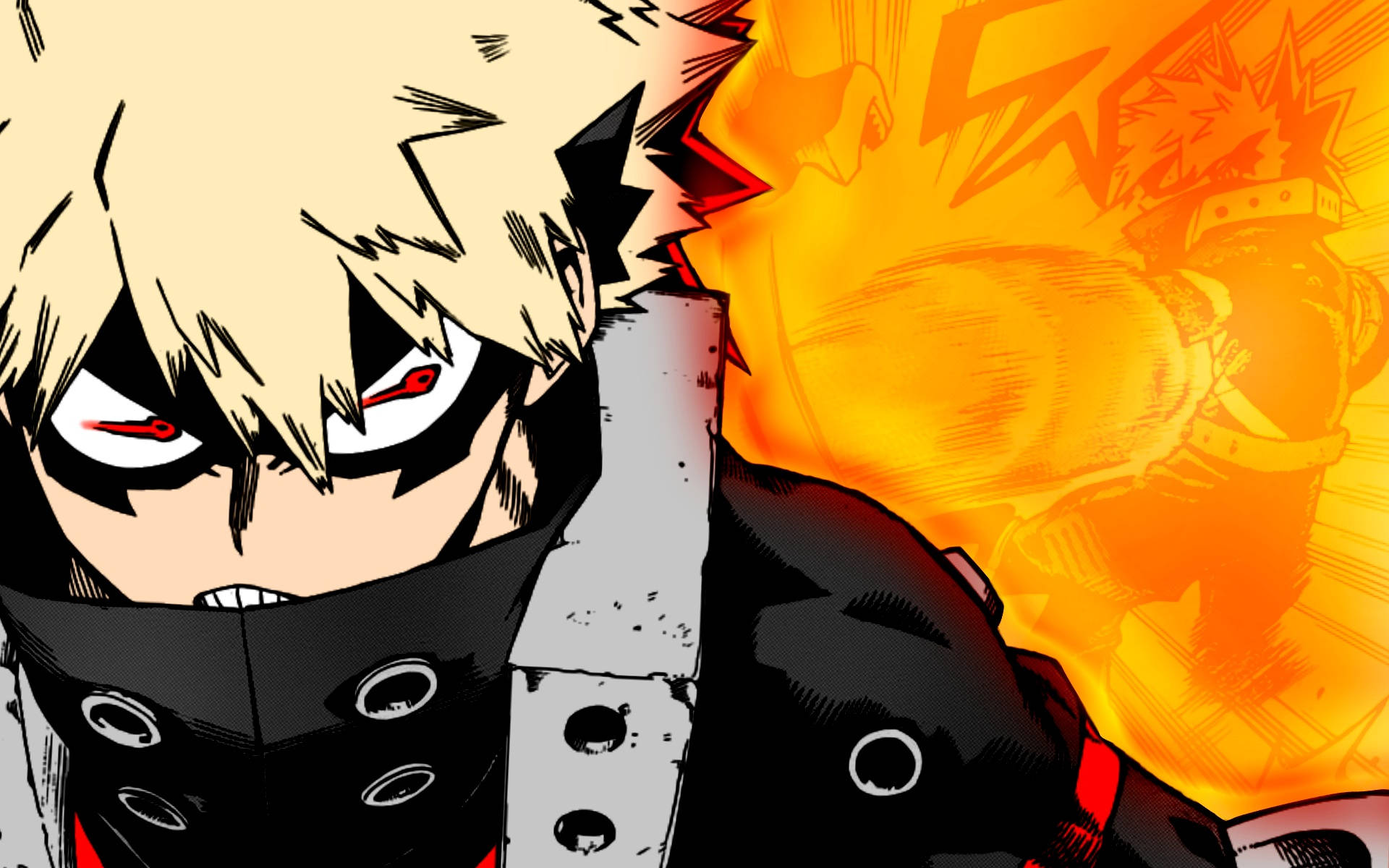 Bakugo Deformed Artwork Background