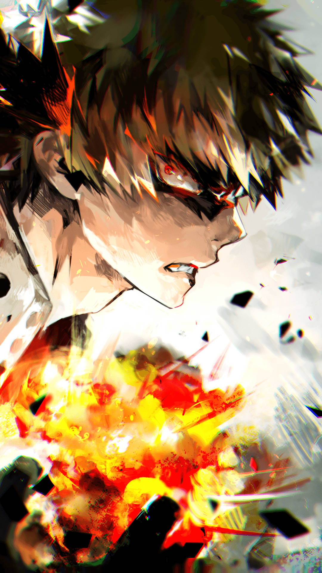 Bakugo Digital Painting My Hero Academia Iphone Background