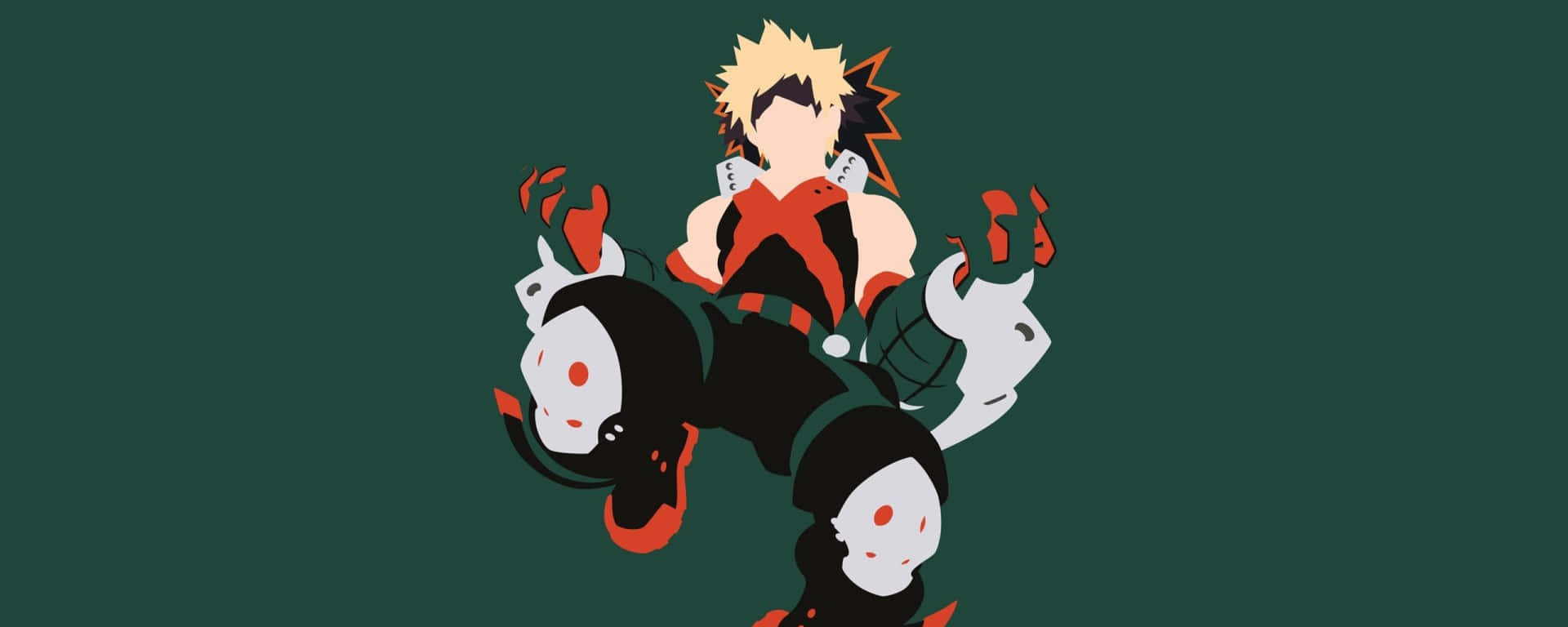 Bakugo From My Hero Academia Unleashes His Fiery Fury Background