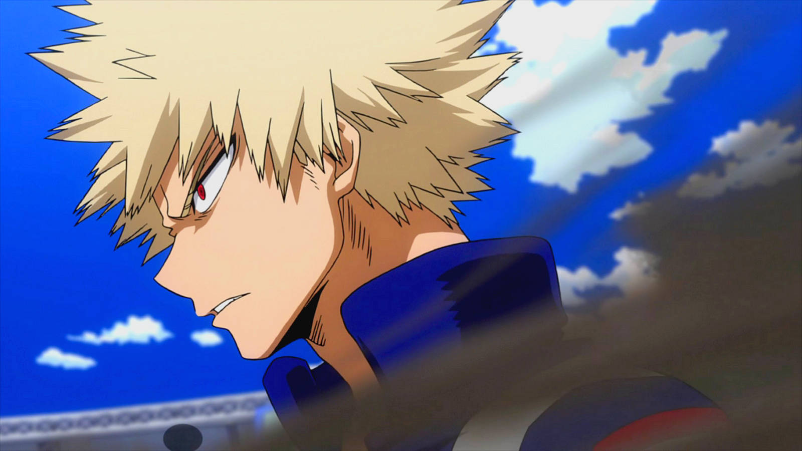 Bakugo On The Battlefield Background