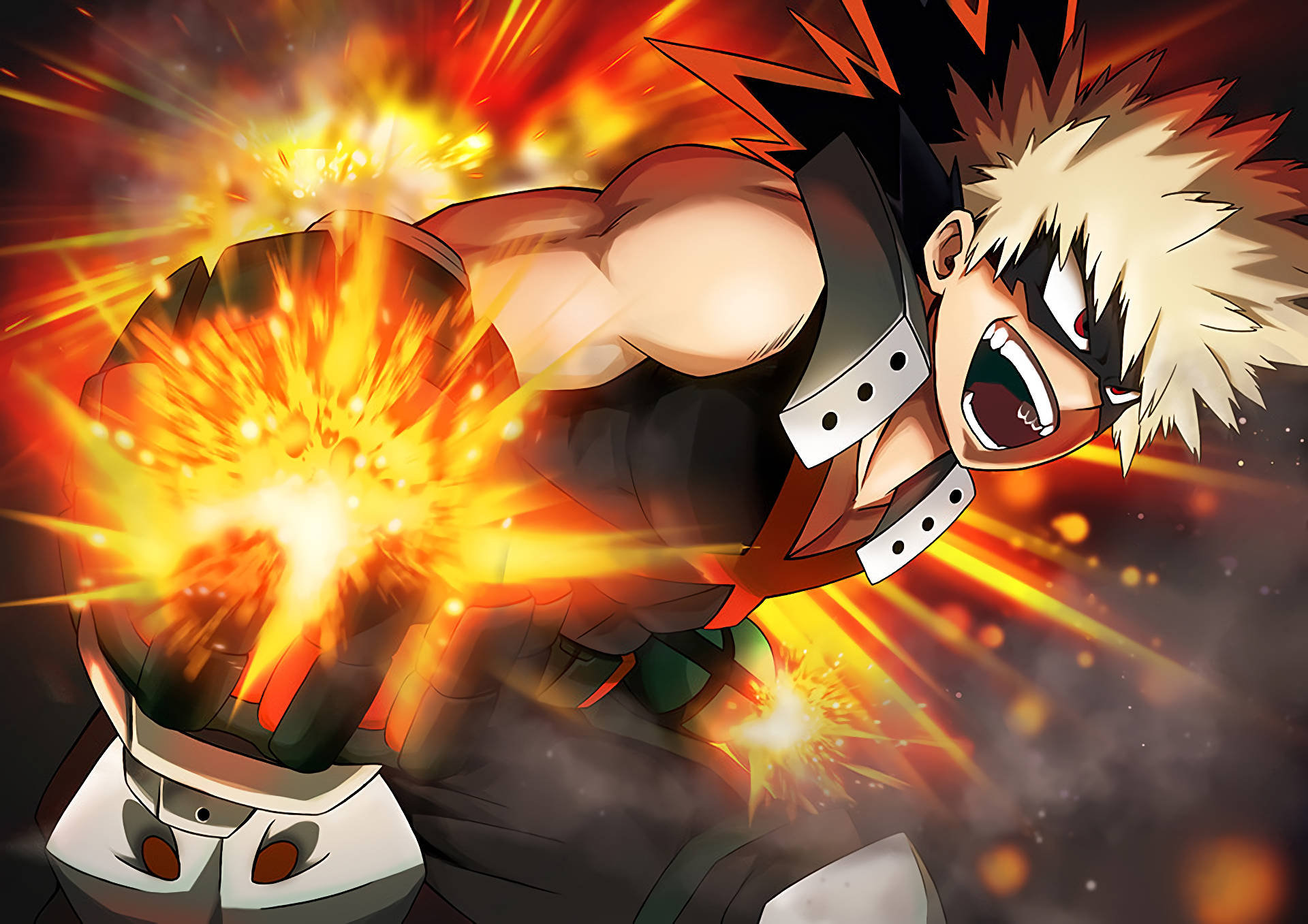 Bakugo Ready To Attack Background