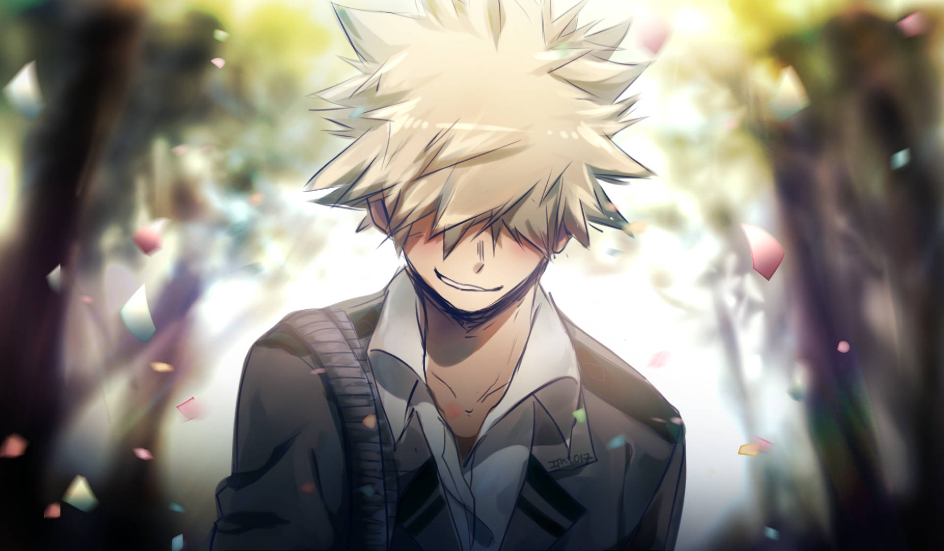 Bakugo Smirking Background