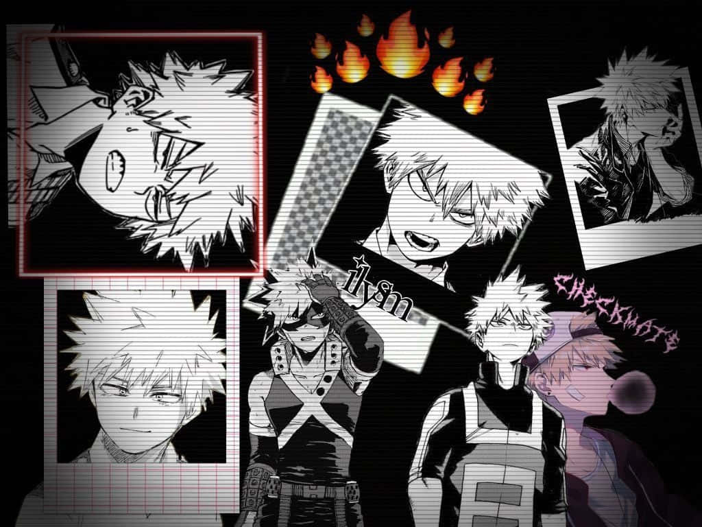 Bakugou Aesthetic Desktop Black And White Photos