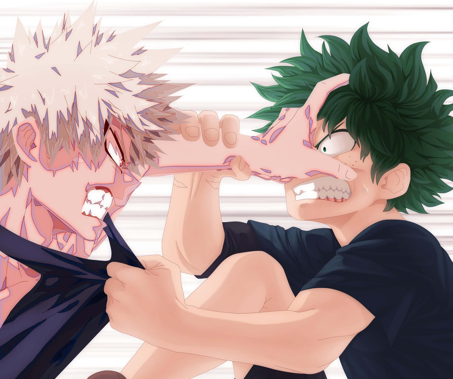 Bakugou Aesthetic Desktop Deku Fight Background
